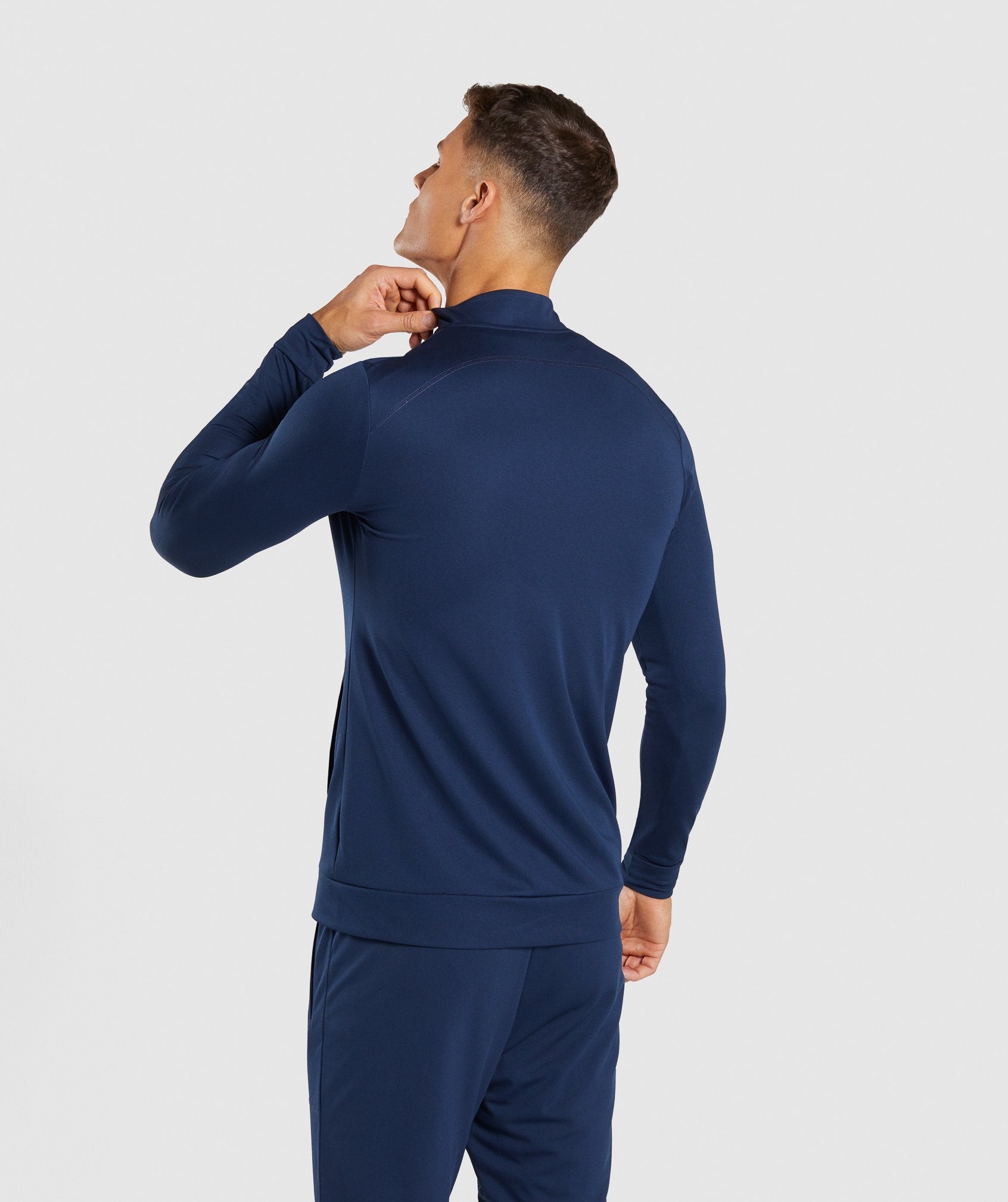 Flatlock Track Top in Sapphire Blue - view 2