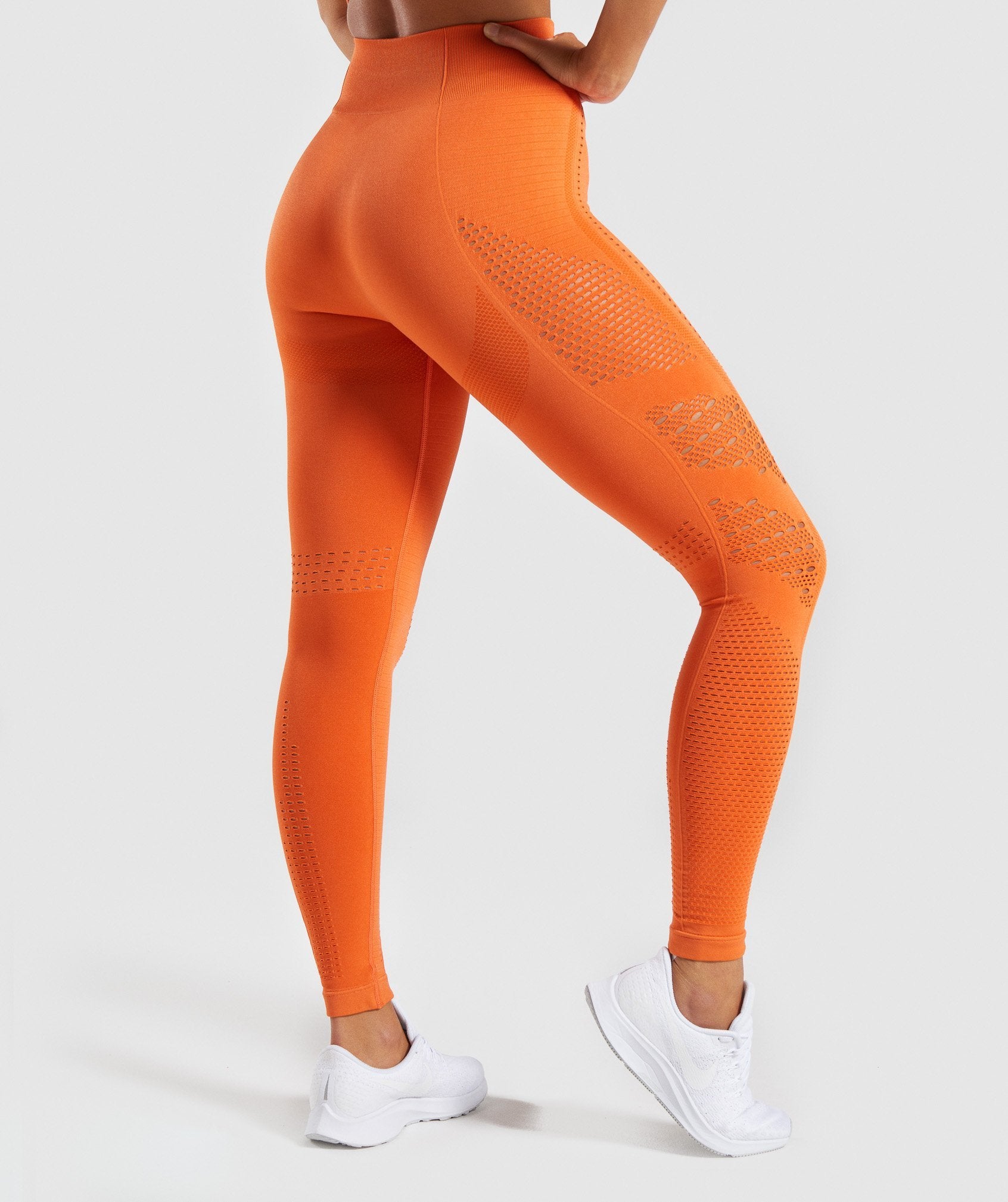 Flawless Knit Tights in Burnt Orange - view 2