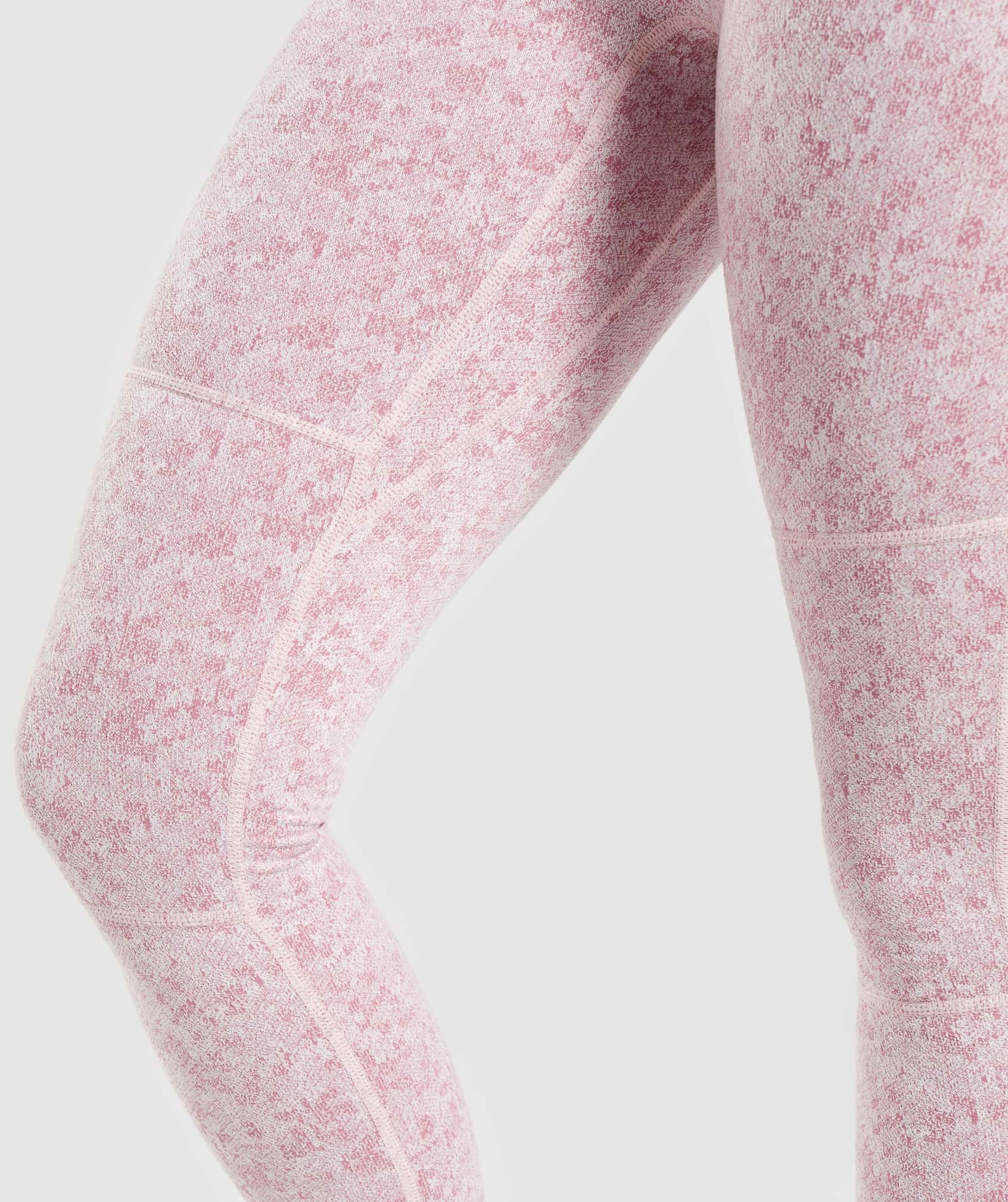 Fleur Texture Leggings in Dusky Pink Marl - view 6