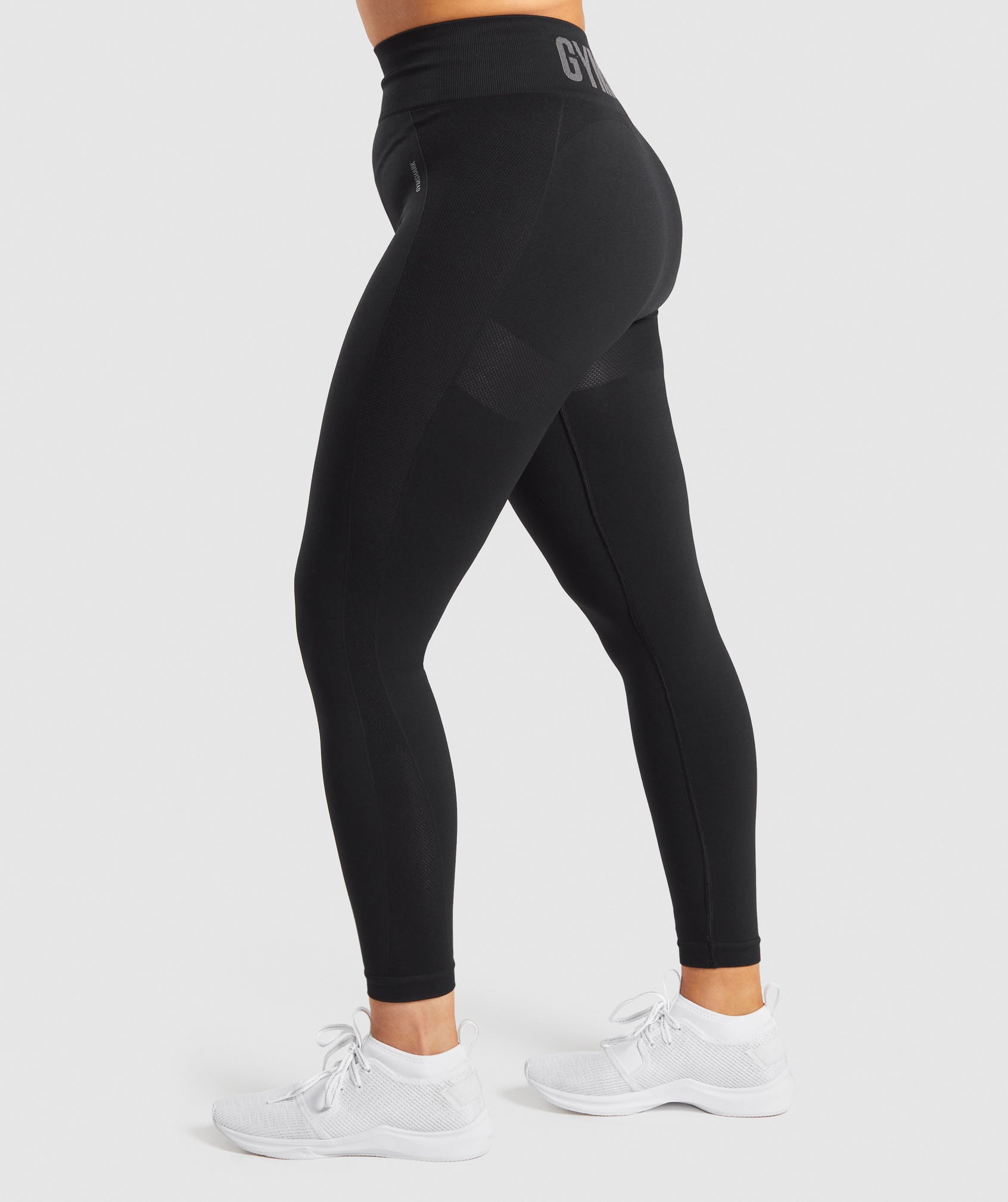 Flex High Waisted Leggings in Black/Charcoal