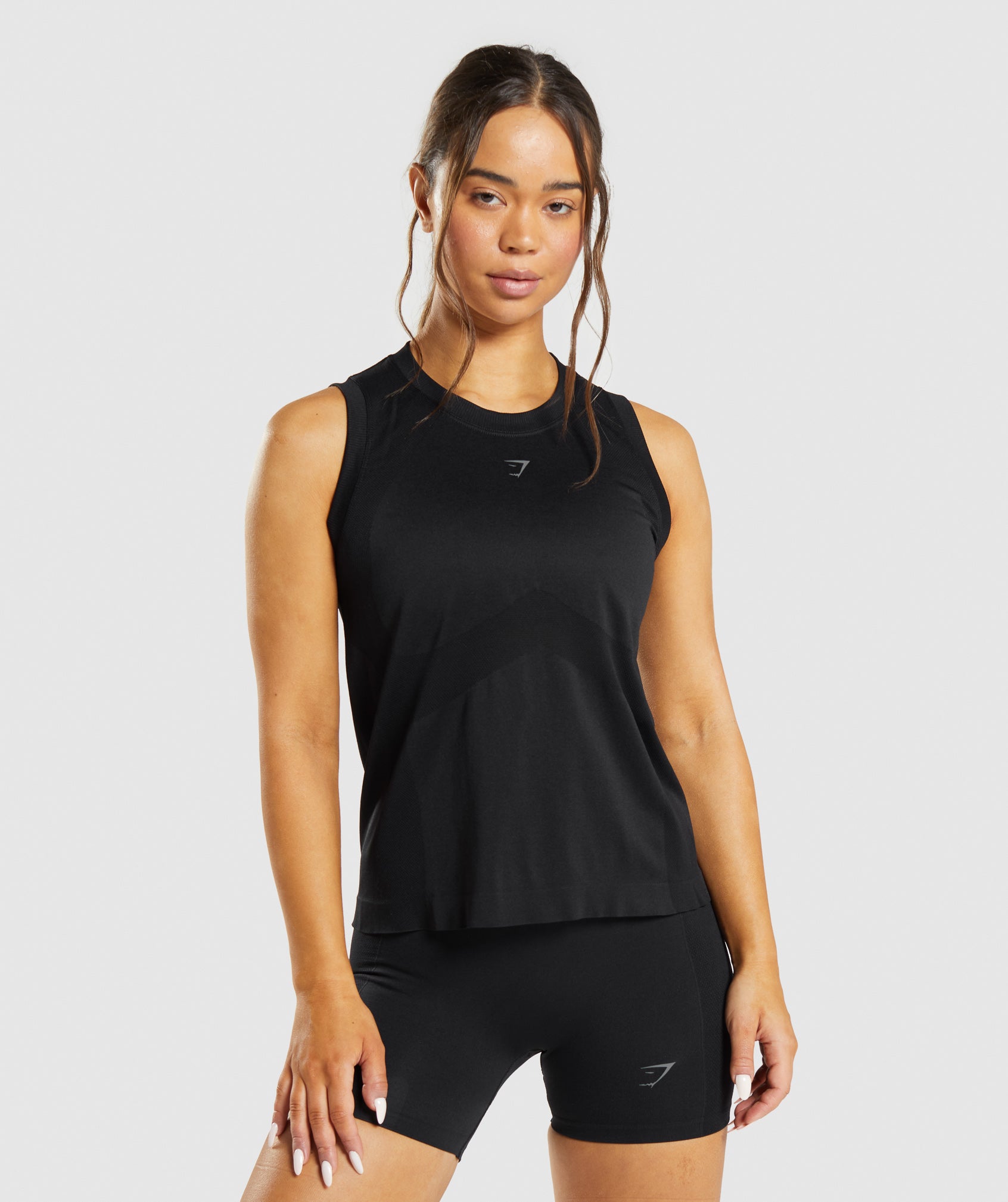 Flex Loose Tank Top in Black - view 1