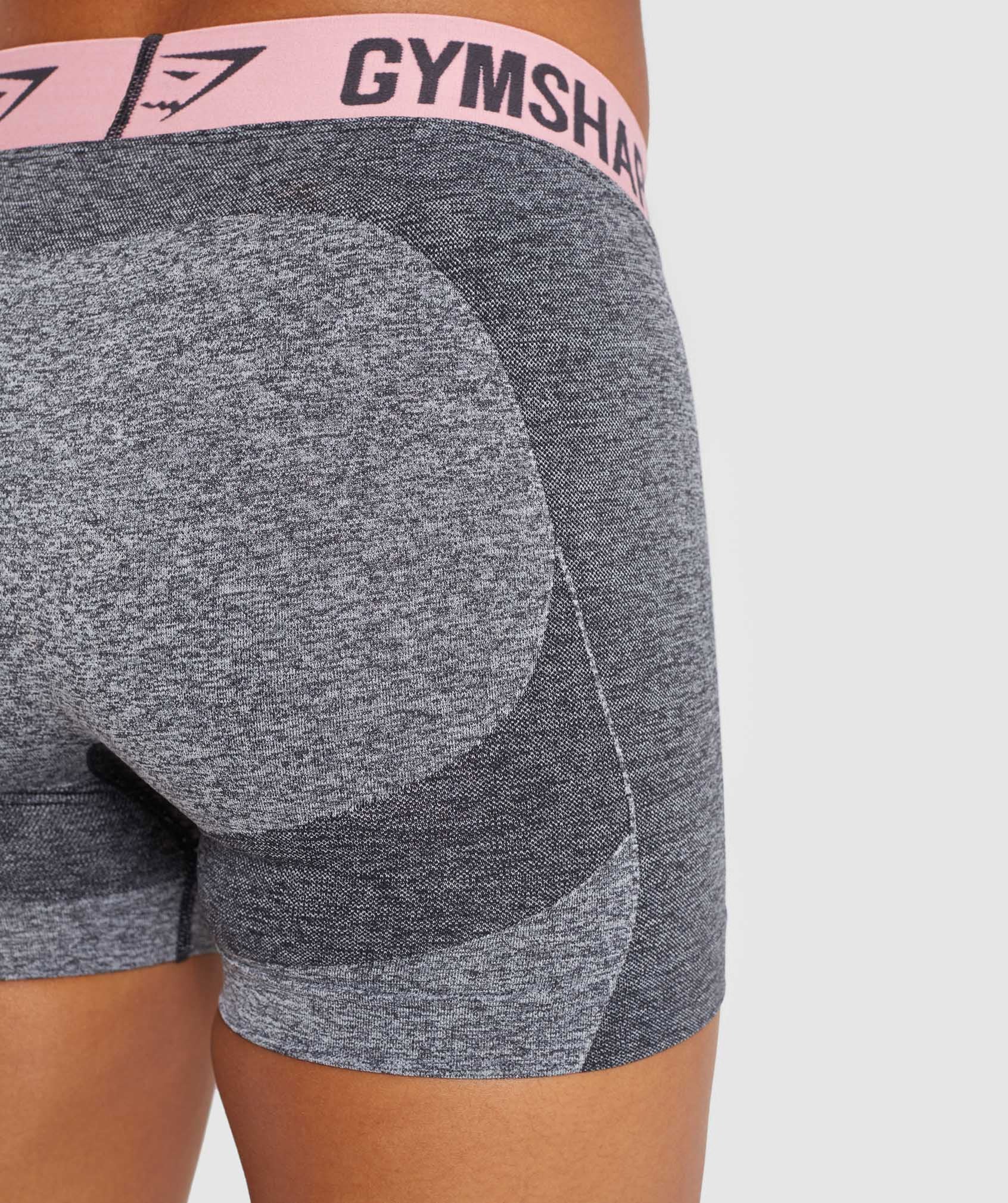 Flex Shorts in Charcoal Marl/Peach Pink - view 6
