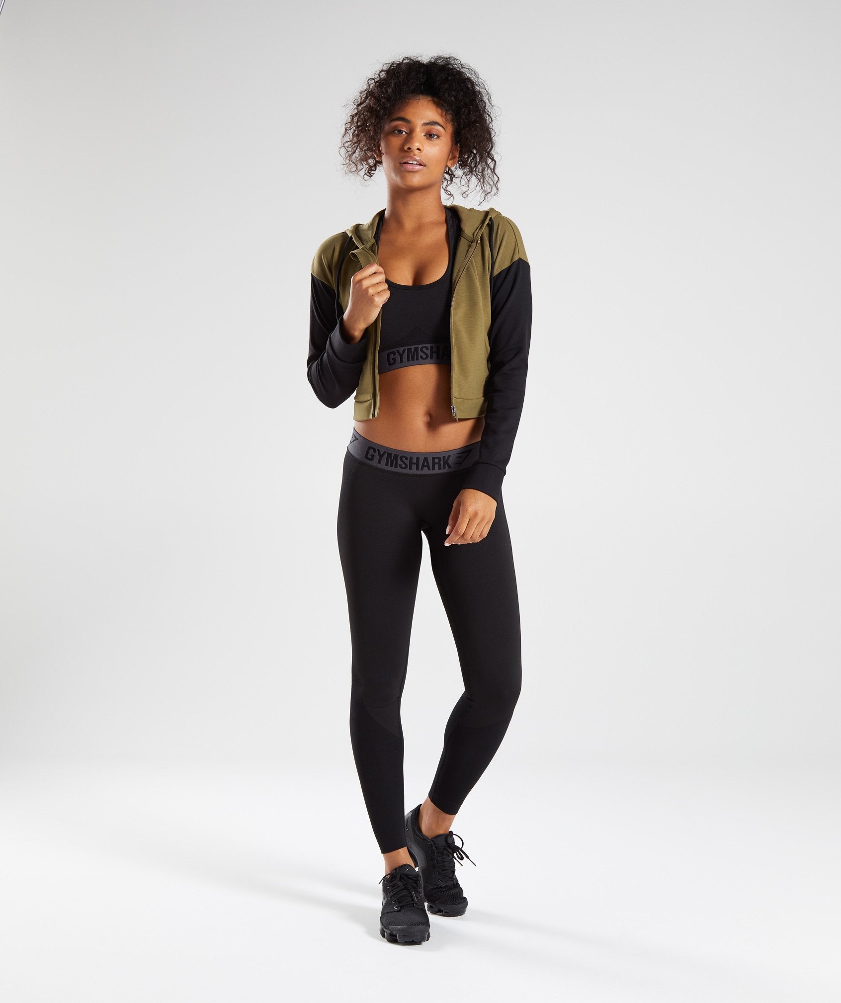 Flex Sports Bra in Black Marl/Charcoal - view 4