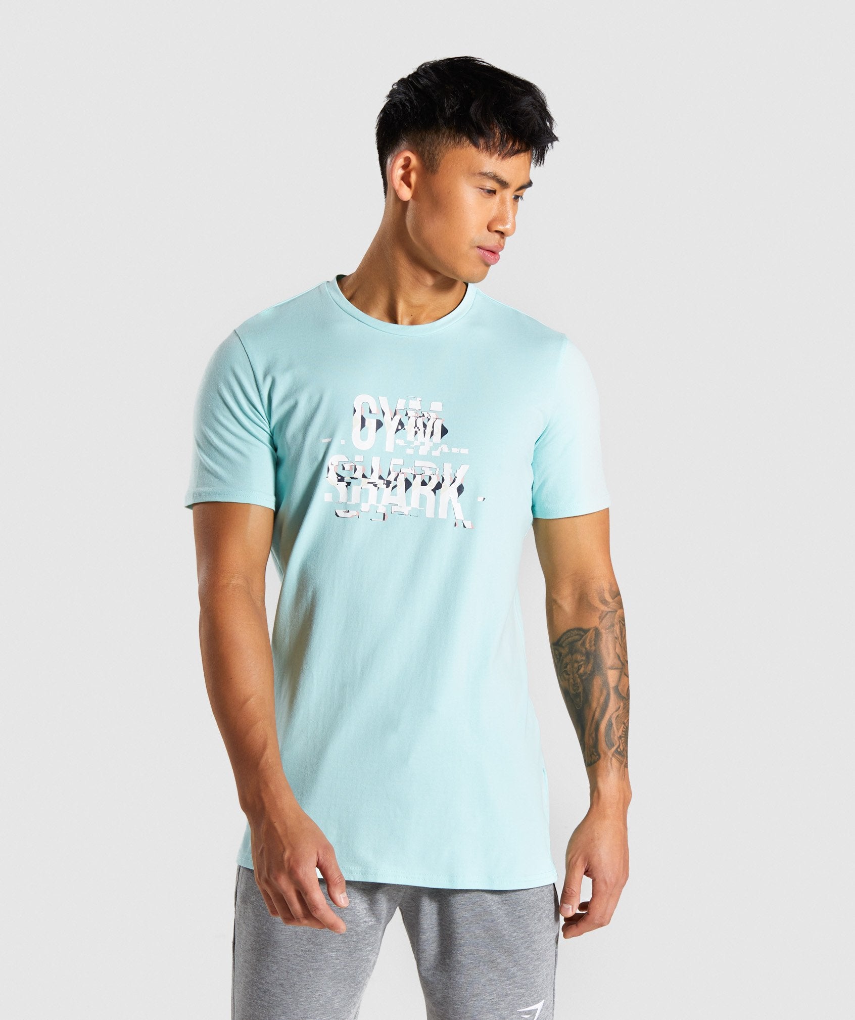 Glitch T-Shirt in Turquoise
