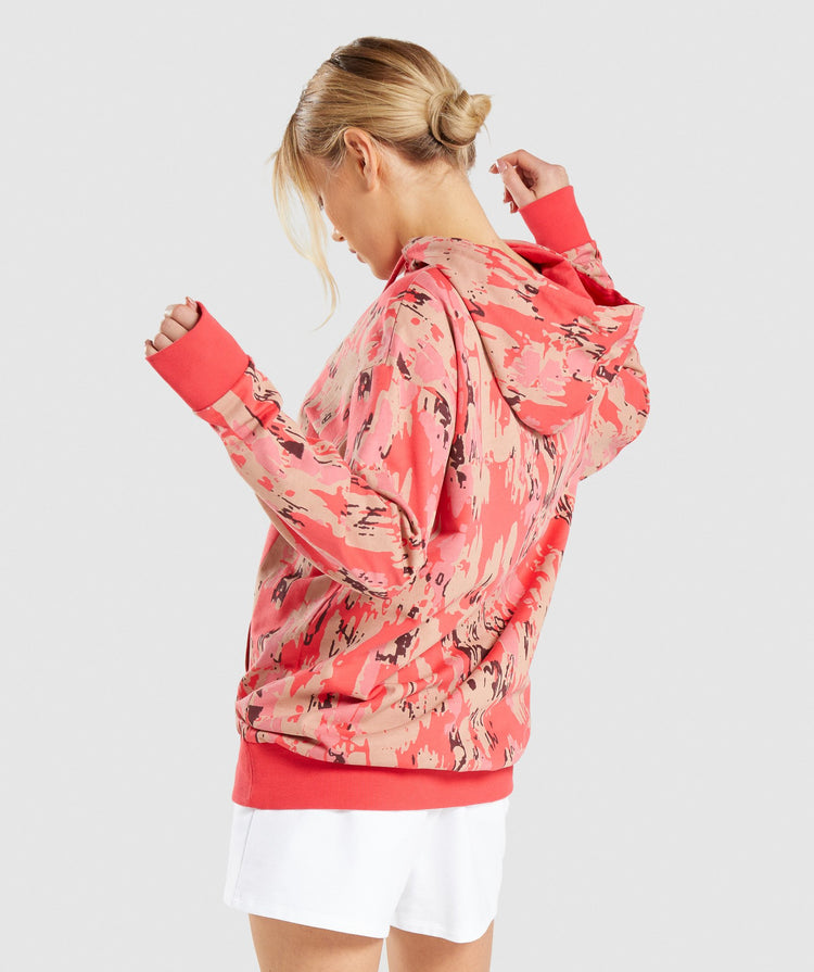 adidas red camo hoodie