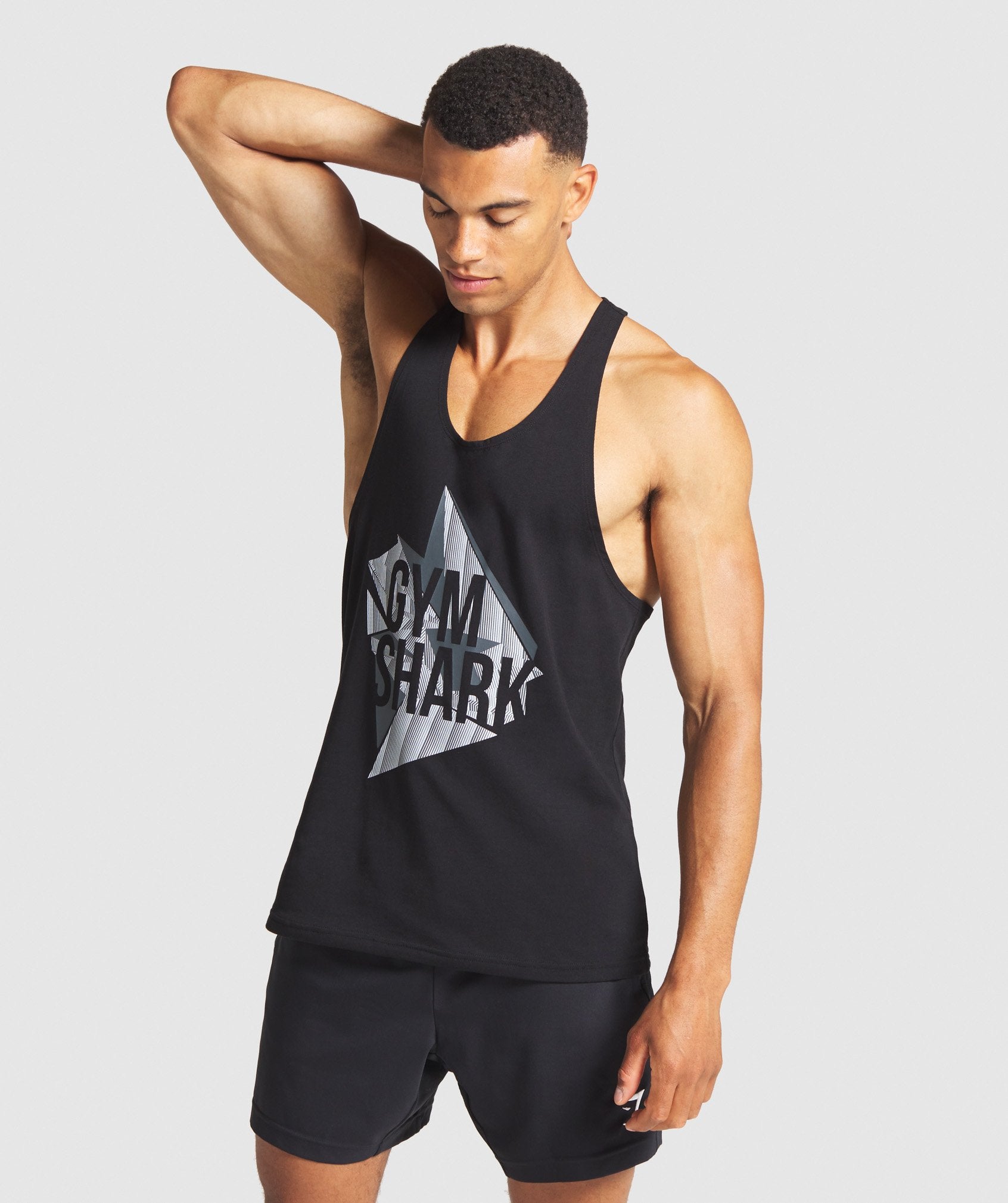 Graphic Dazzle Stringer in Black