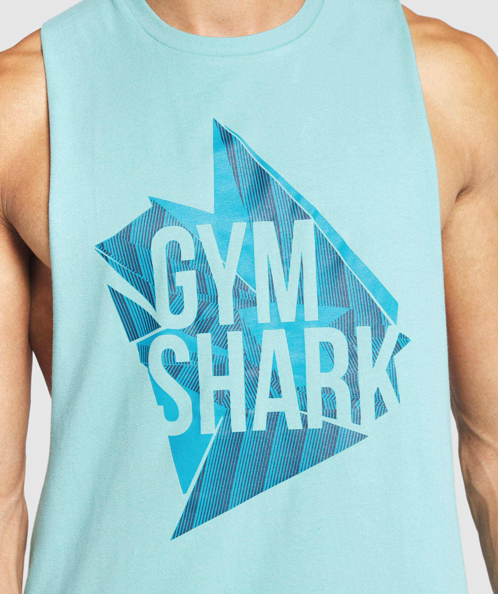 Graphic Dazzle Tank in Light Blue - view 5