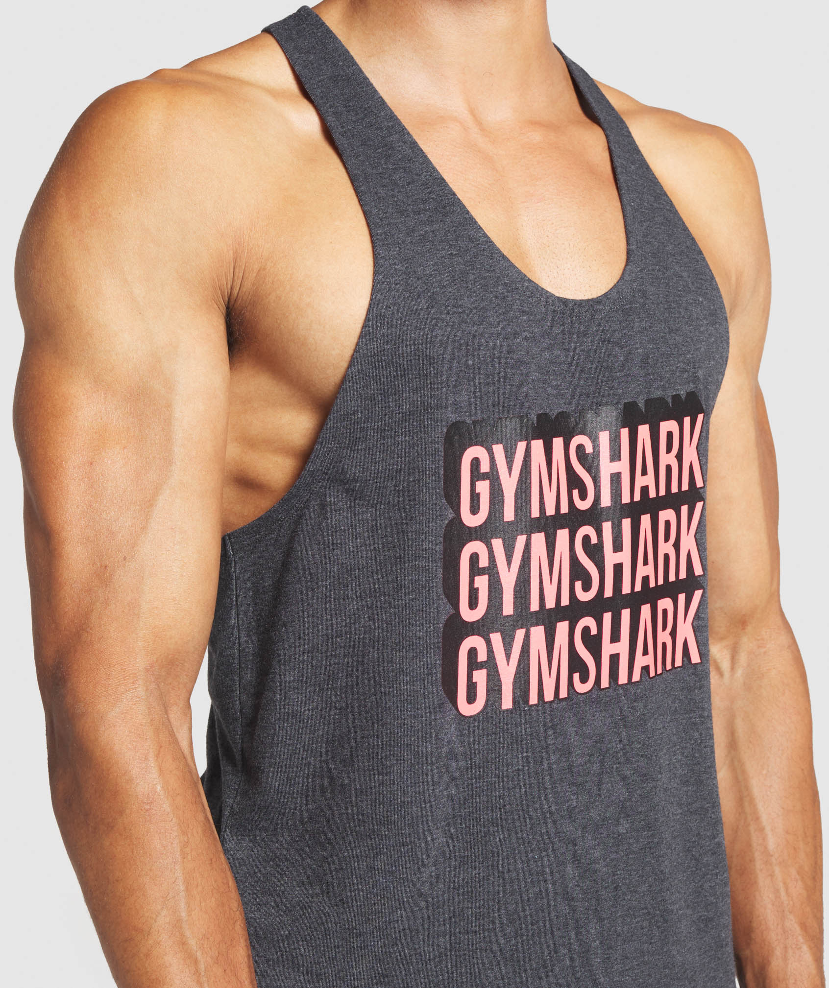 Graphic Extrude Stringer in Black Marl