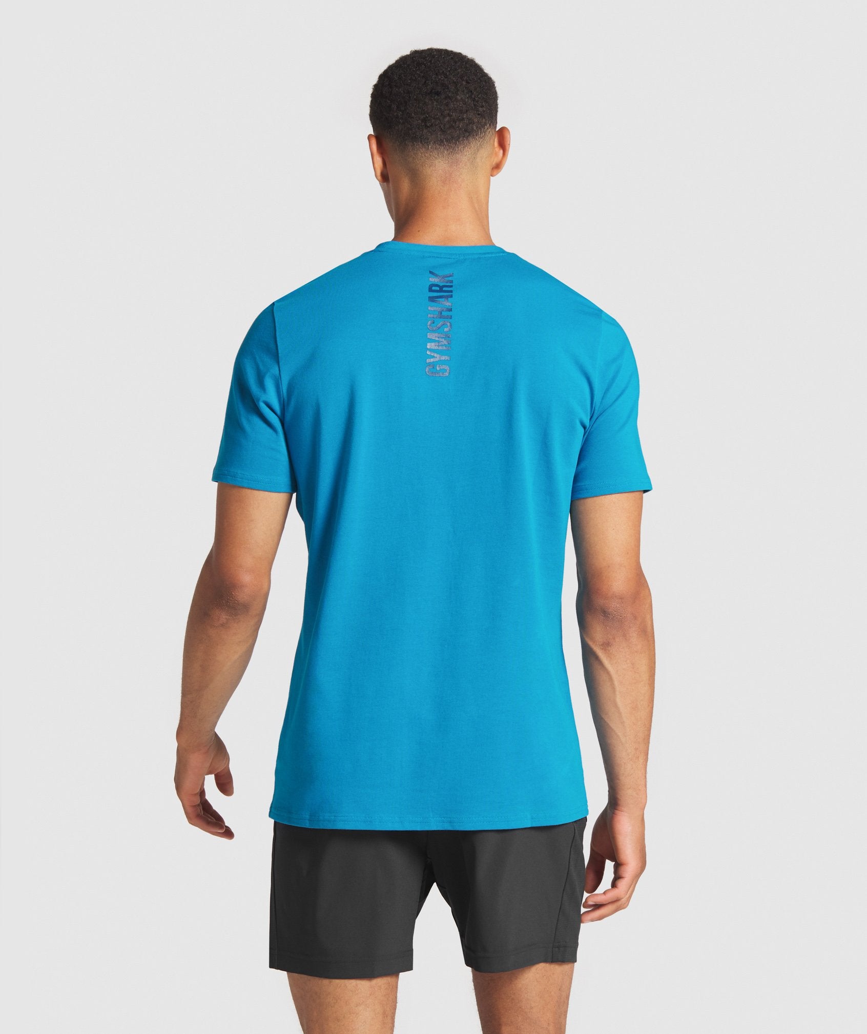 Graphic Infill T-Shirt in Light Blue