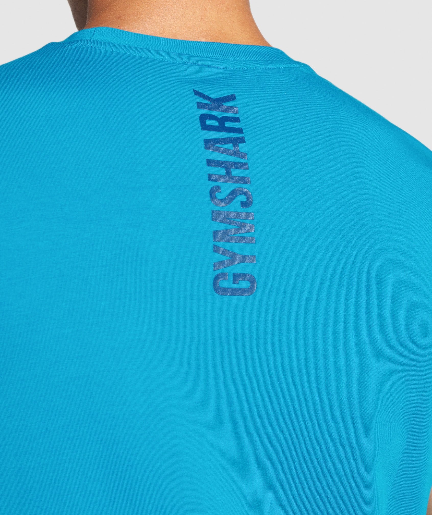 Graphic Infill T-Shirt in Light Blue