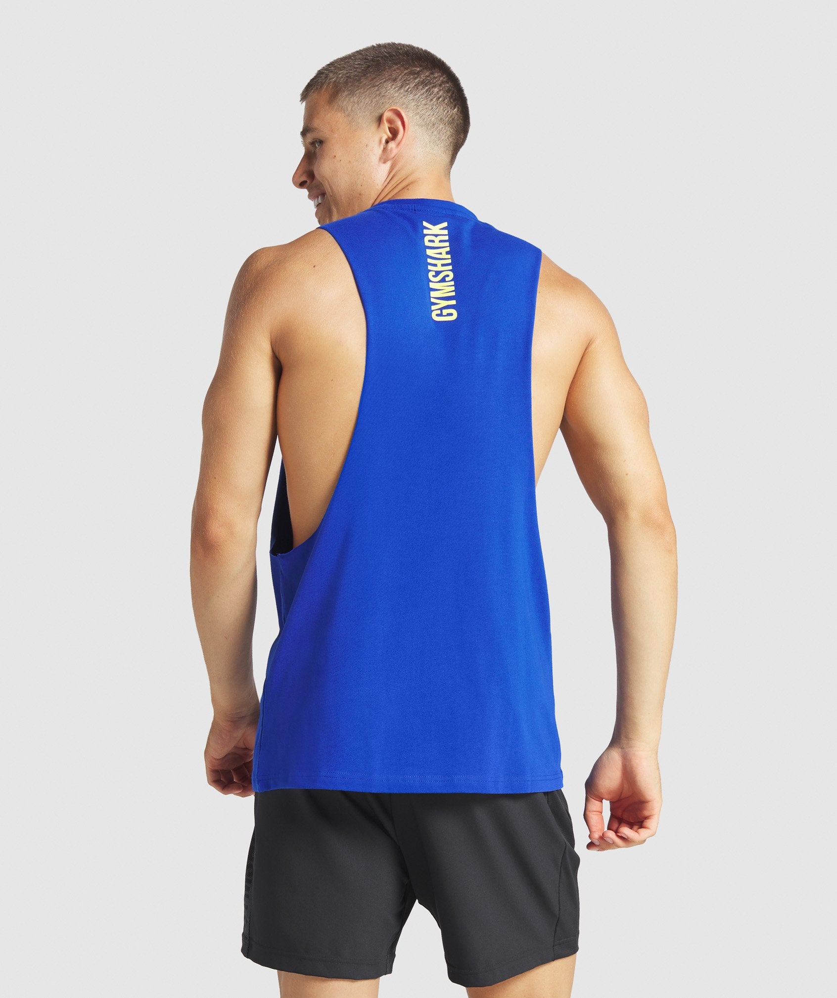 Graphic Infill Tank in Blue