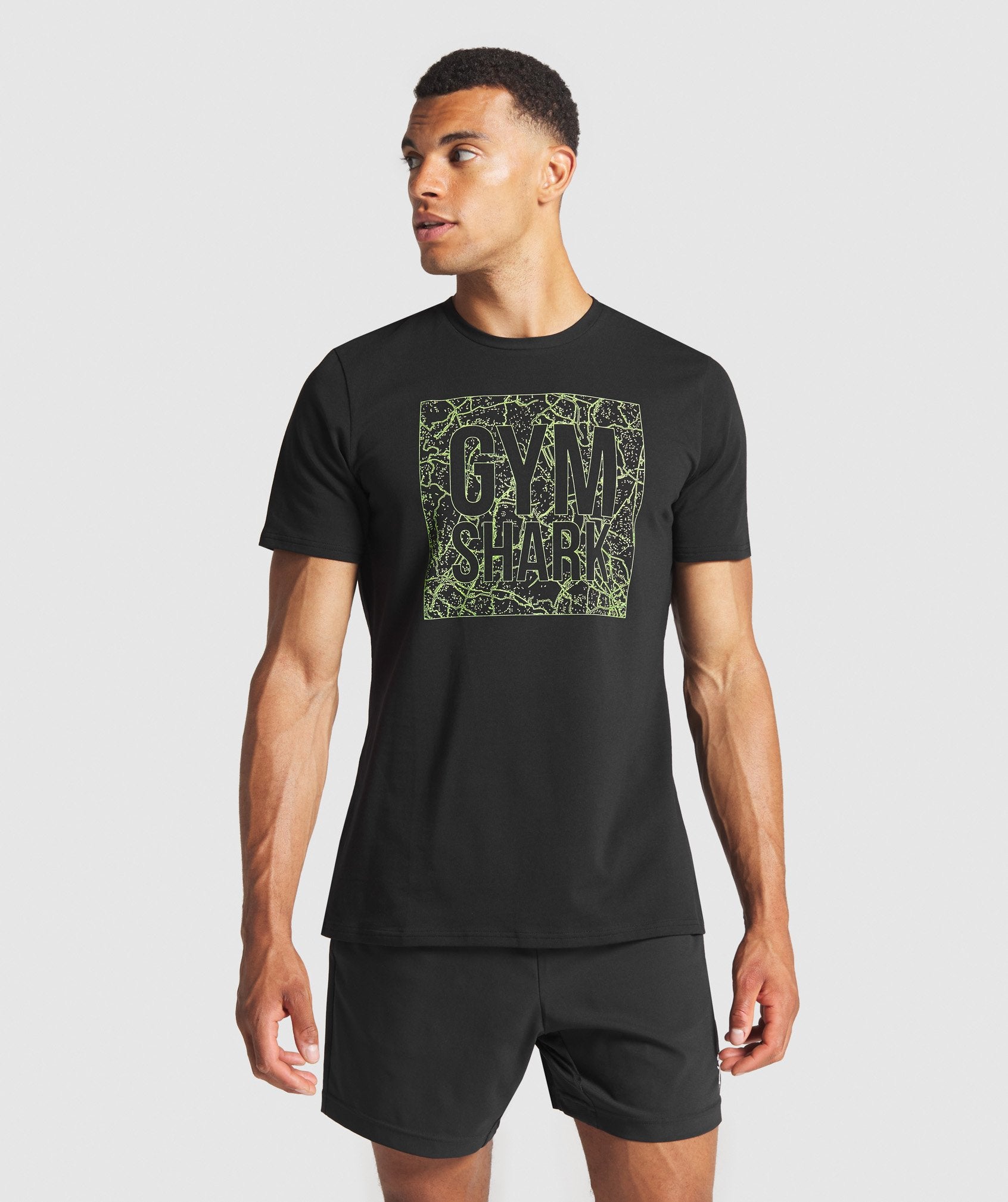 Graphic Map T-Shirt in Black