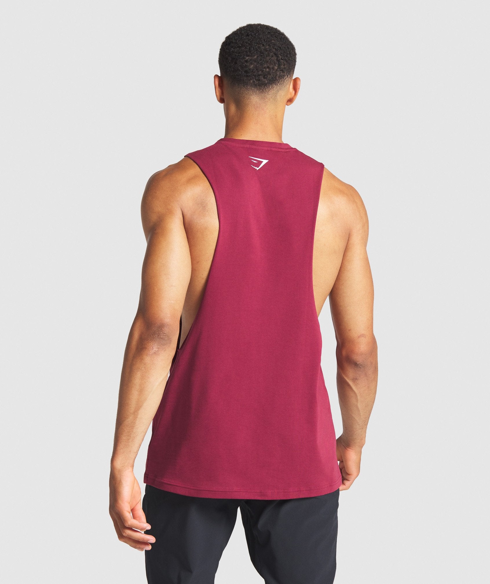 Graphic Map Tank in Claret - view 2