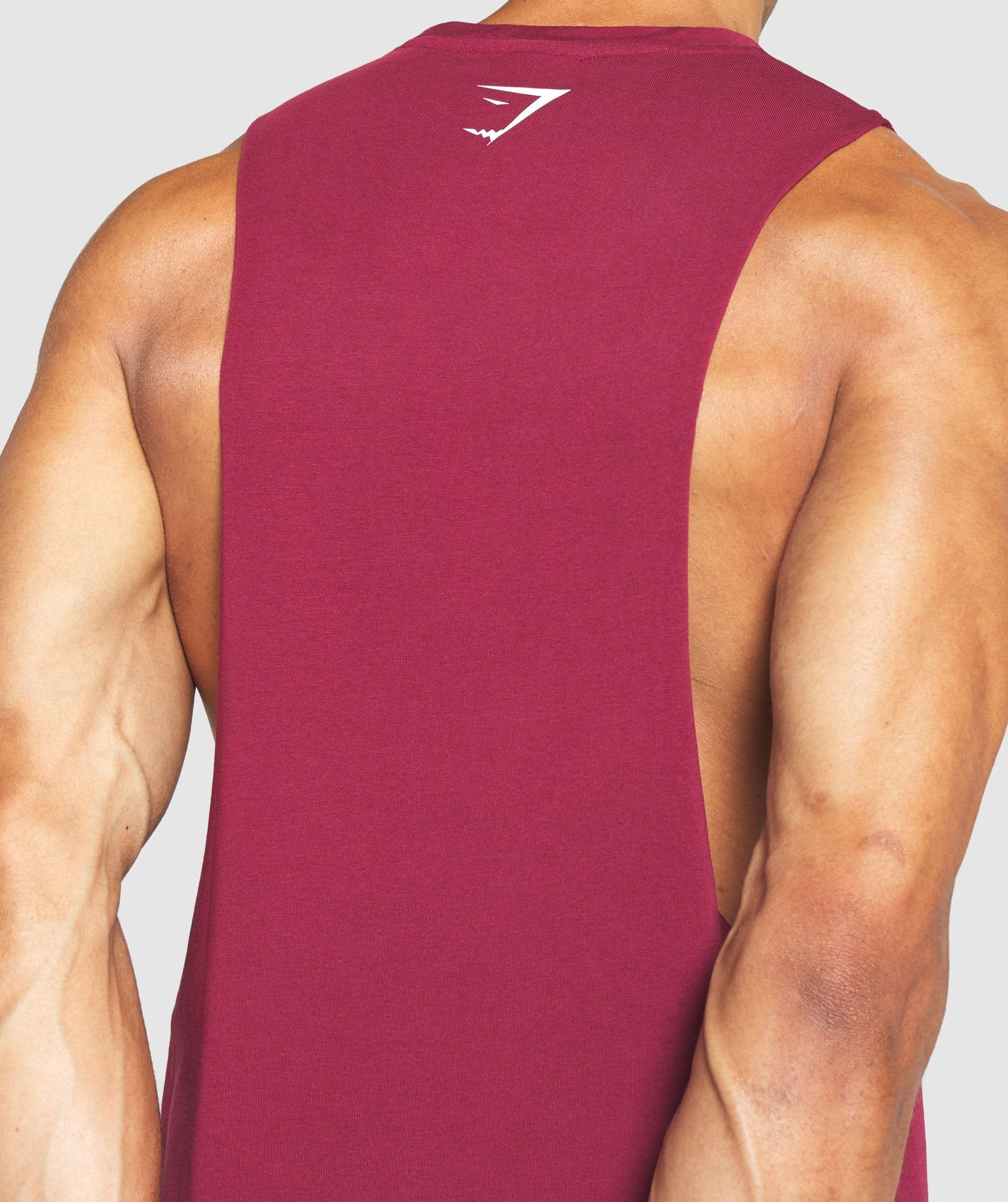 Graphic Map Tank in Claret - view 5