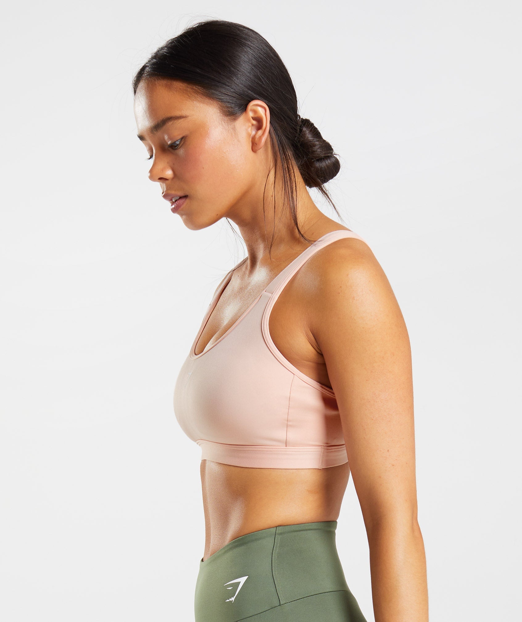 Fraction Sports Bra in Clay Pink