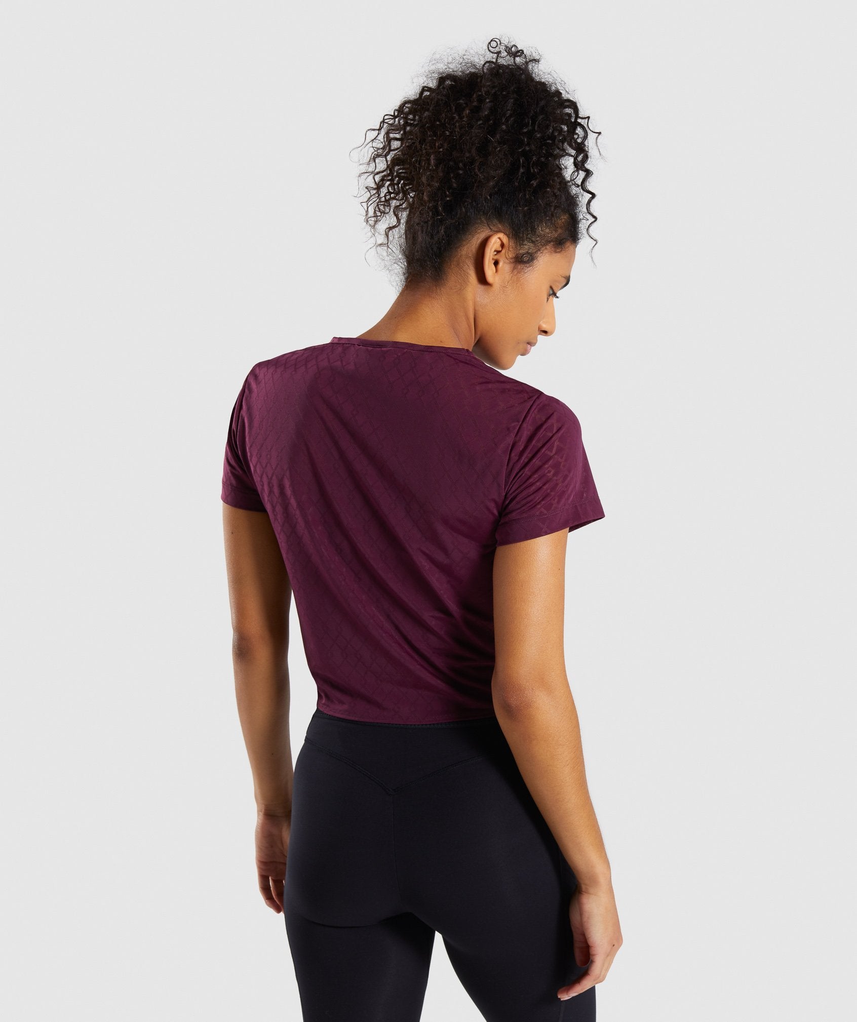 Geo Mesh Two In One Top in Dark Ruby - view 2