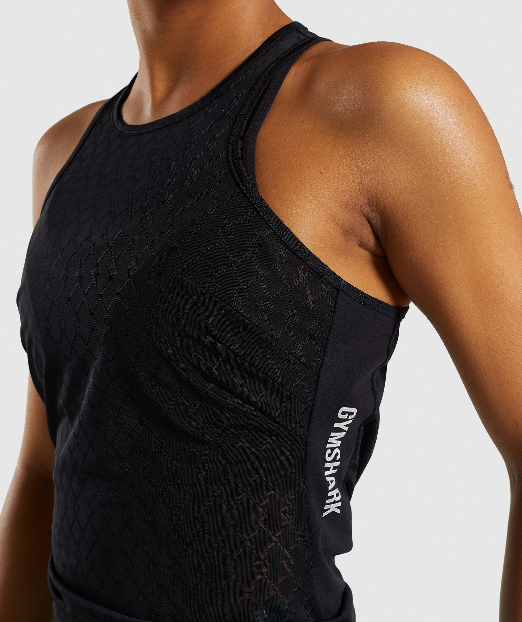 Geo Mesh Vest in Black - view 5