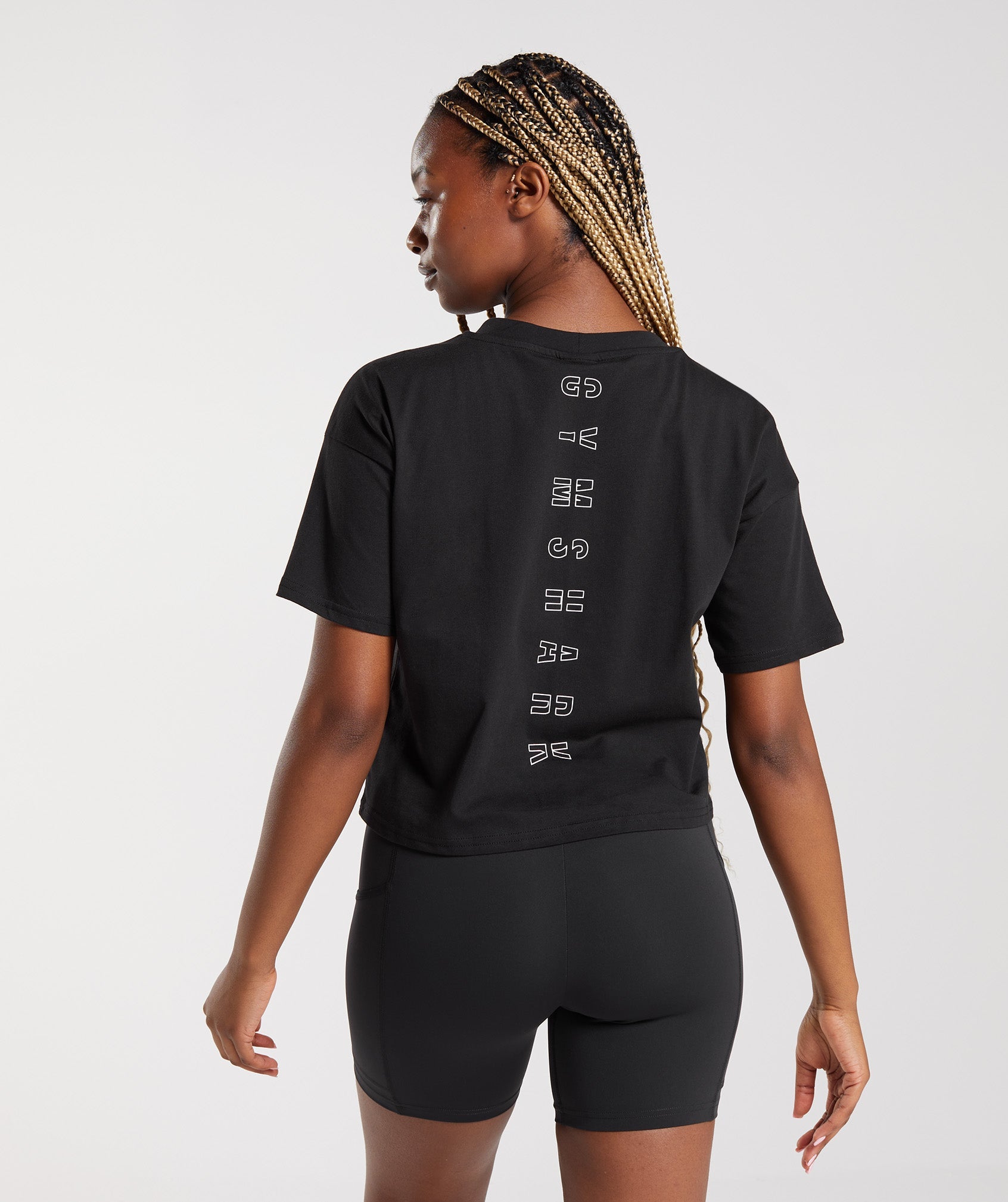 Central Graphic Midi Tee in Black - view 1