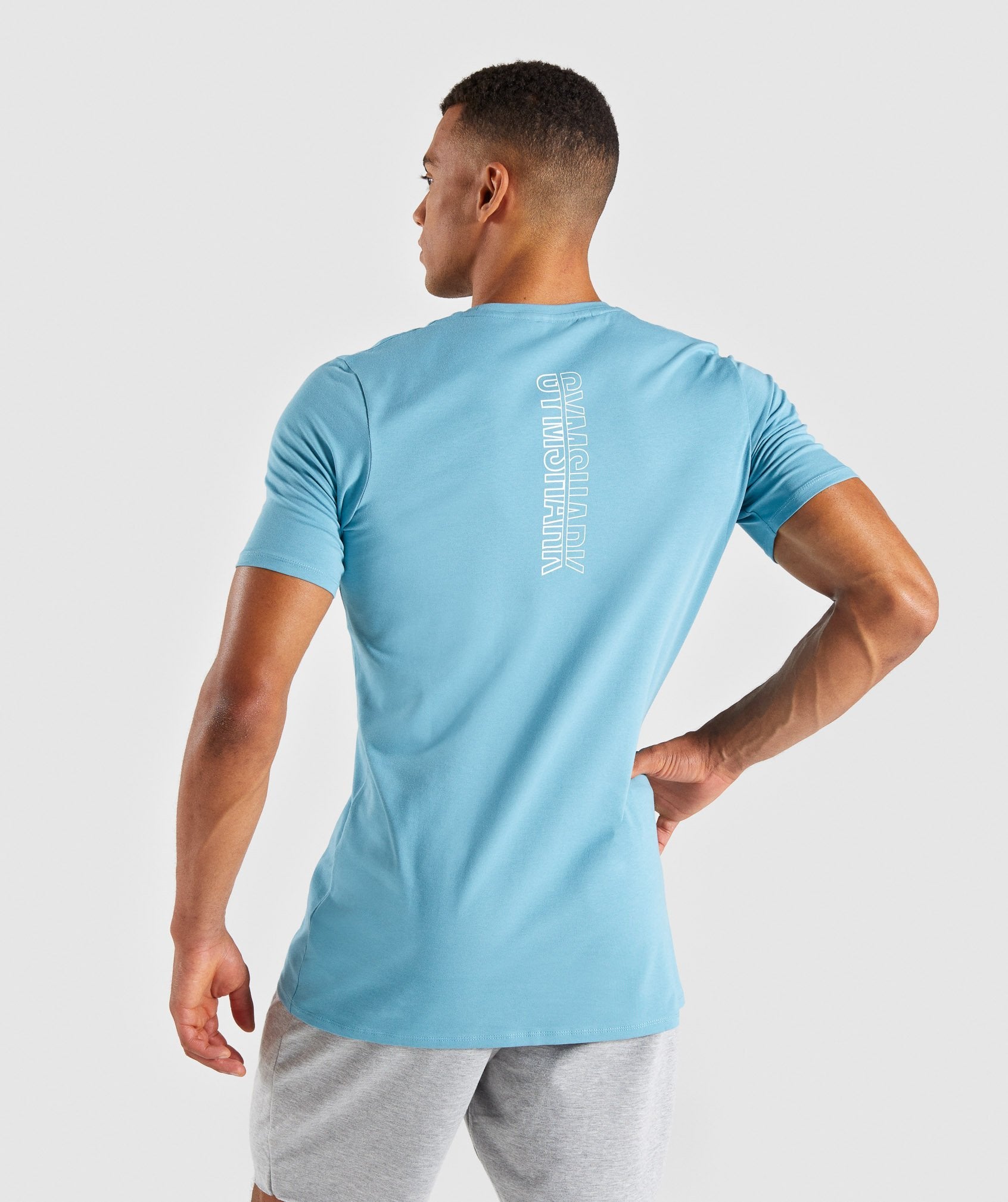 Minimal T-Shirt in Dusky Teal - view 2