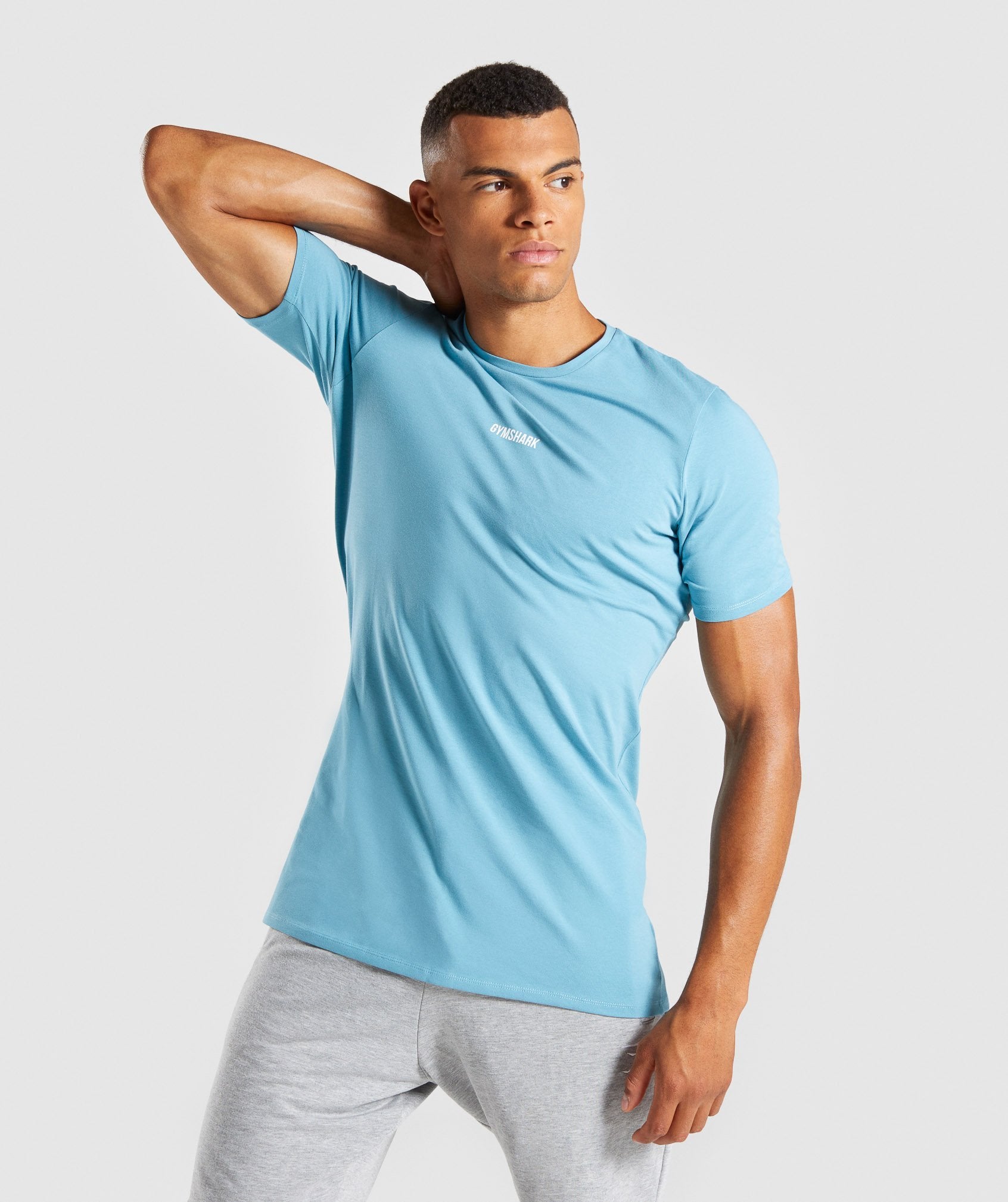 Minimal T-Shirt in Dusky Teal - view 3