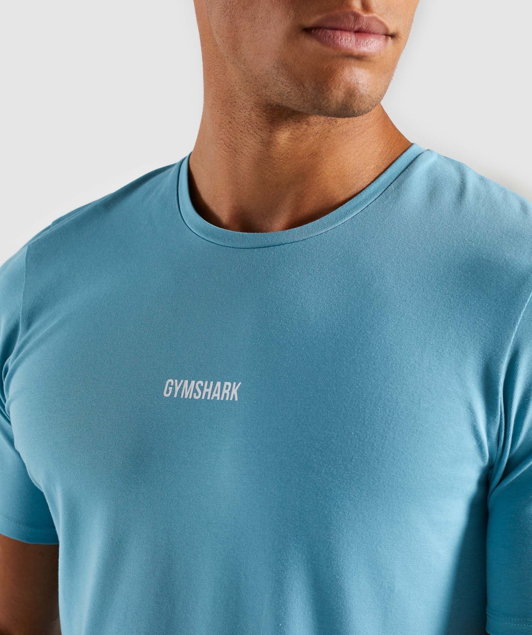 Minimal T-Shirt in Dusky Teal - view 6