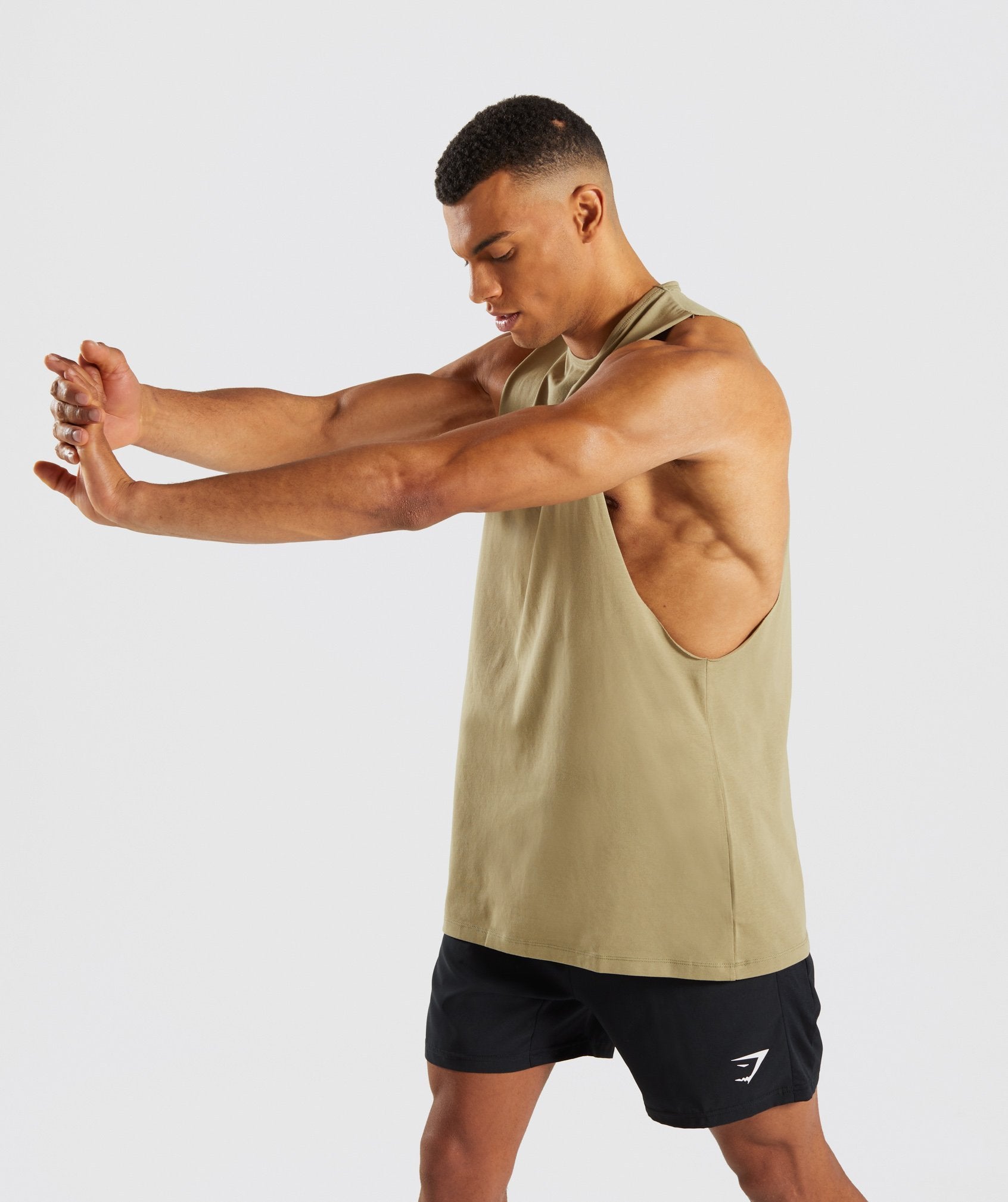 Reverse Tank in Light Khaki - view 3