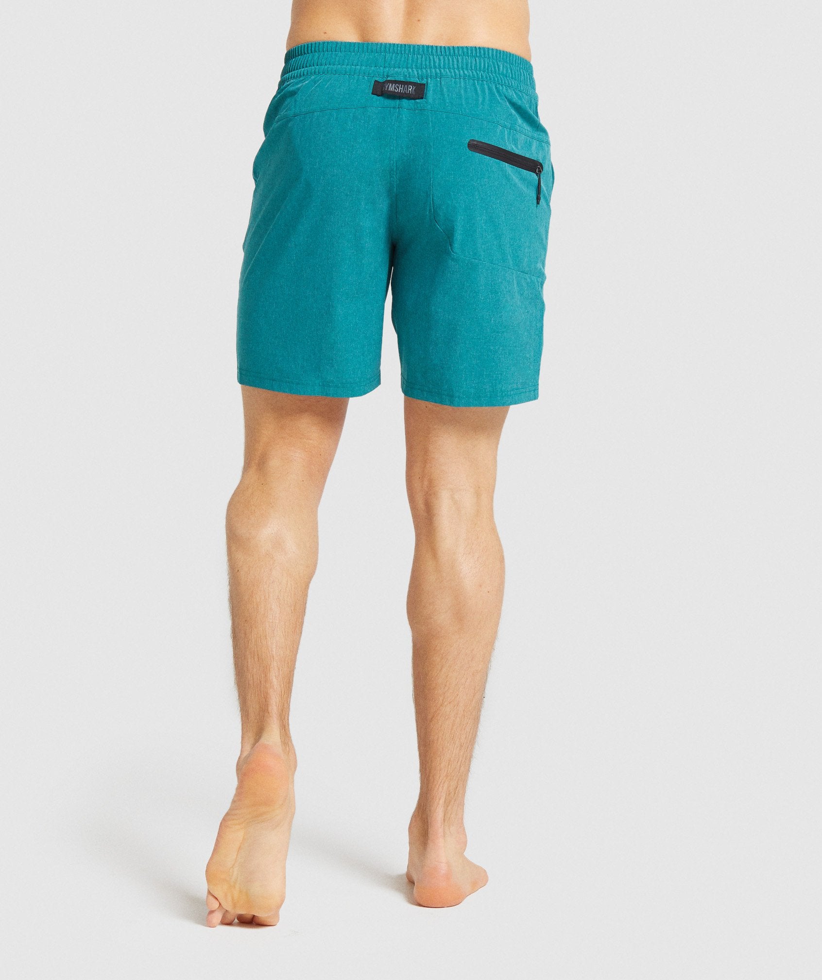 Hybrid Swim Shorts in Emerald Marl