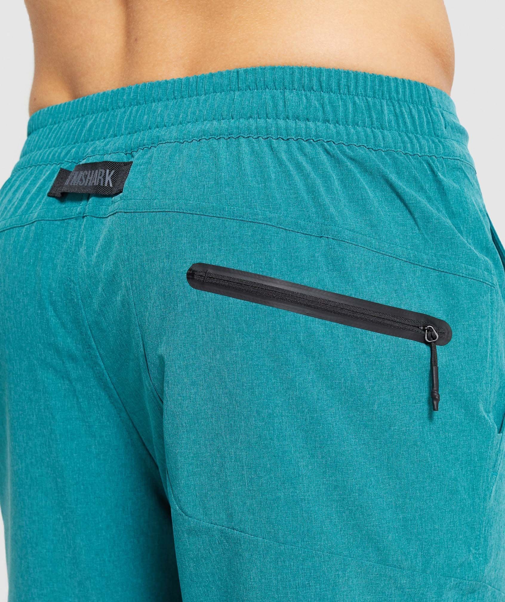 Hybrid Swim Shorts in Emerald Marl