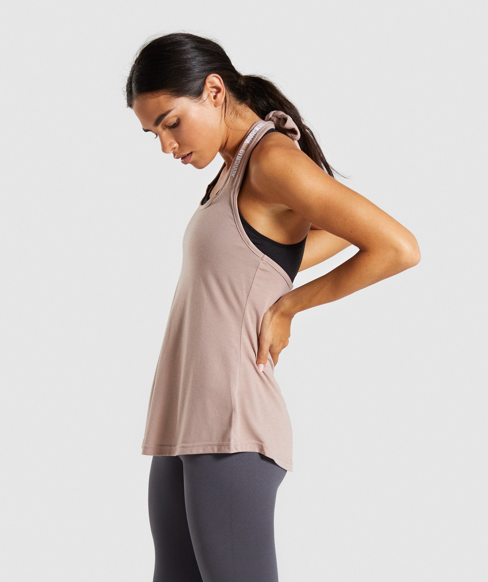 Ark Halter Neck Vest in Taupe