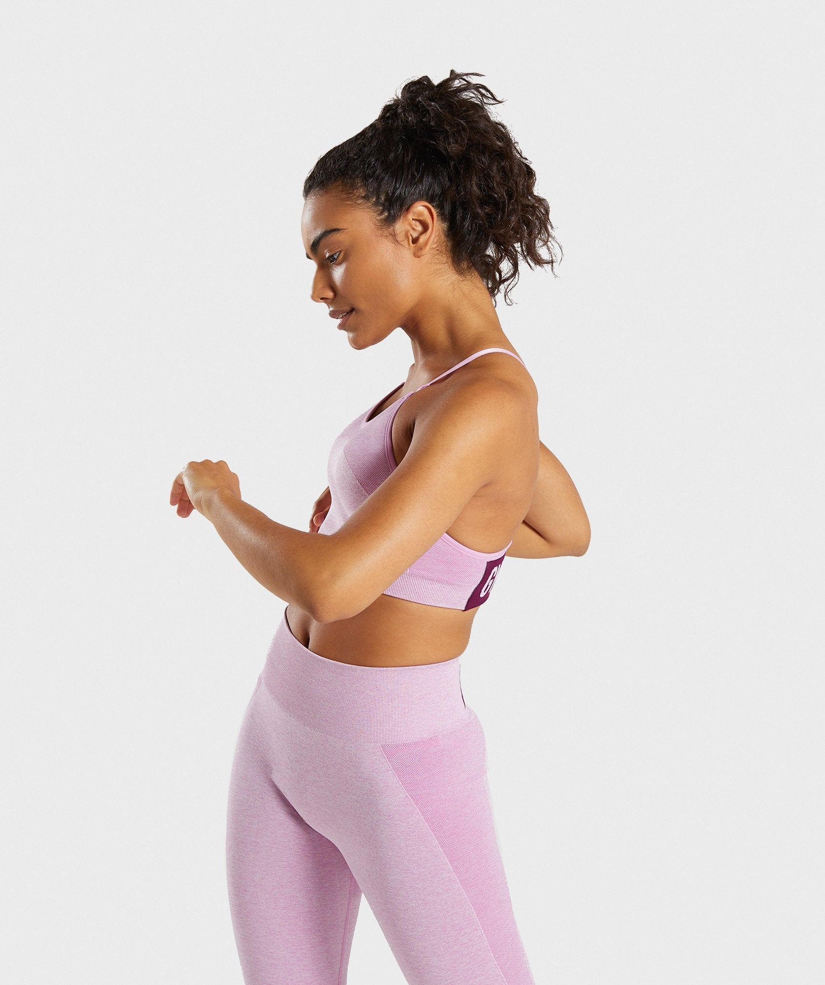 Flex Strappy Sports Bra in Pink - view 3