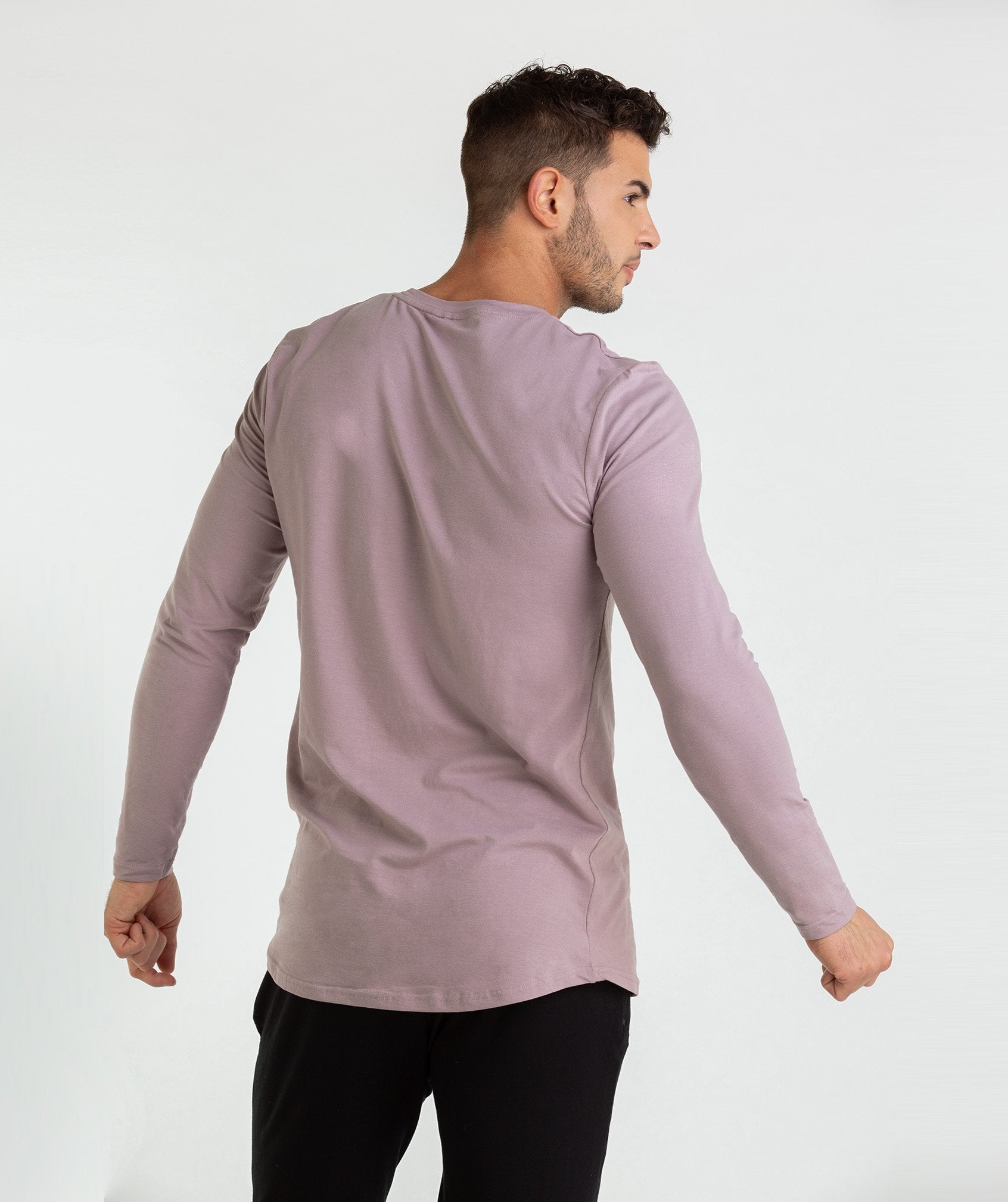 Living Long Sleeve T-Shirt in Purple Chalk - view 2