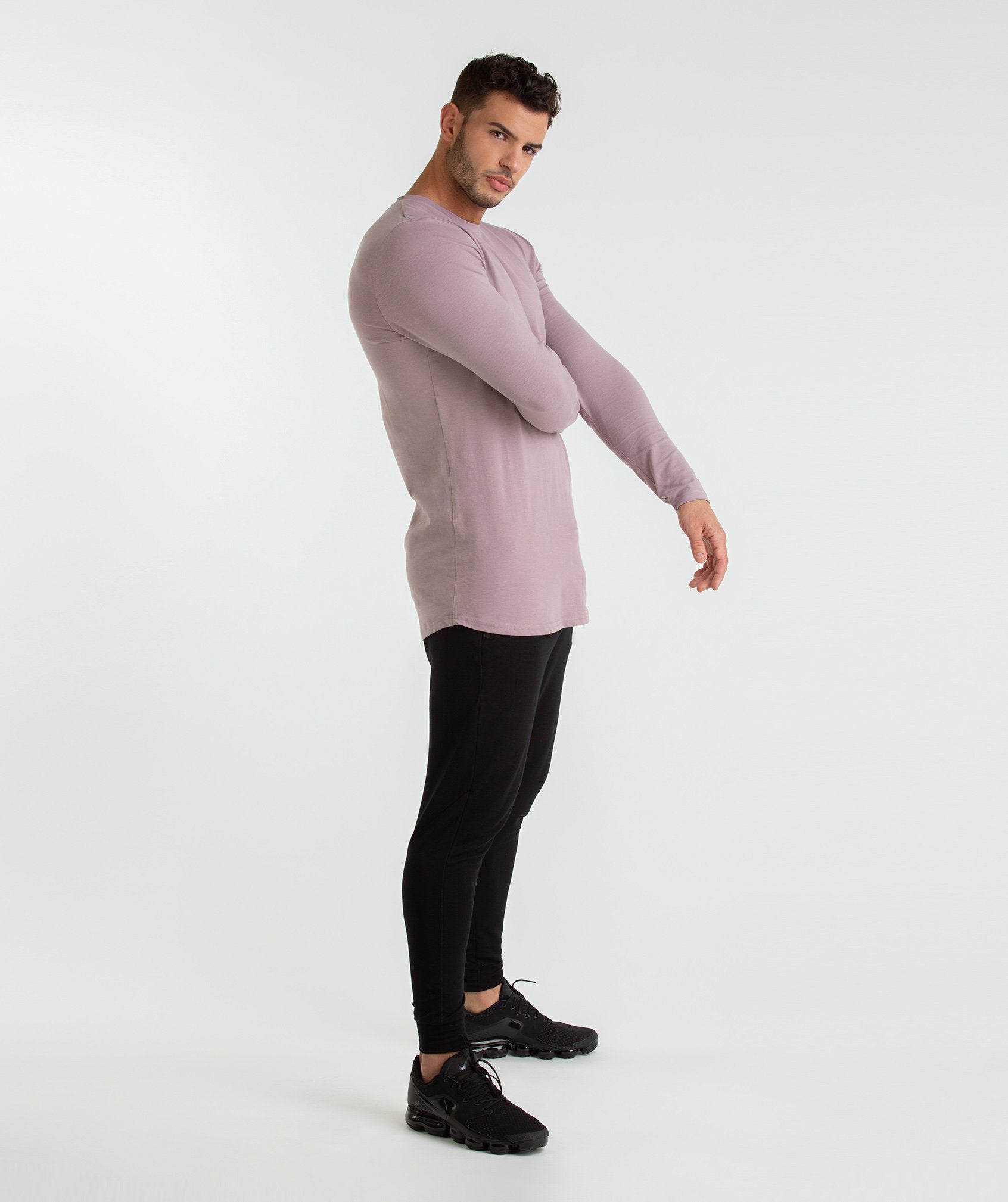 Living Long Sleeve T-Shirt in Purple Chalk - view 5