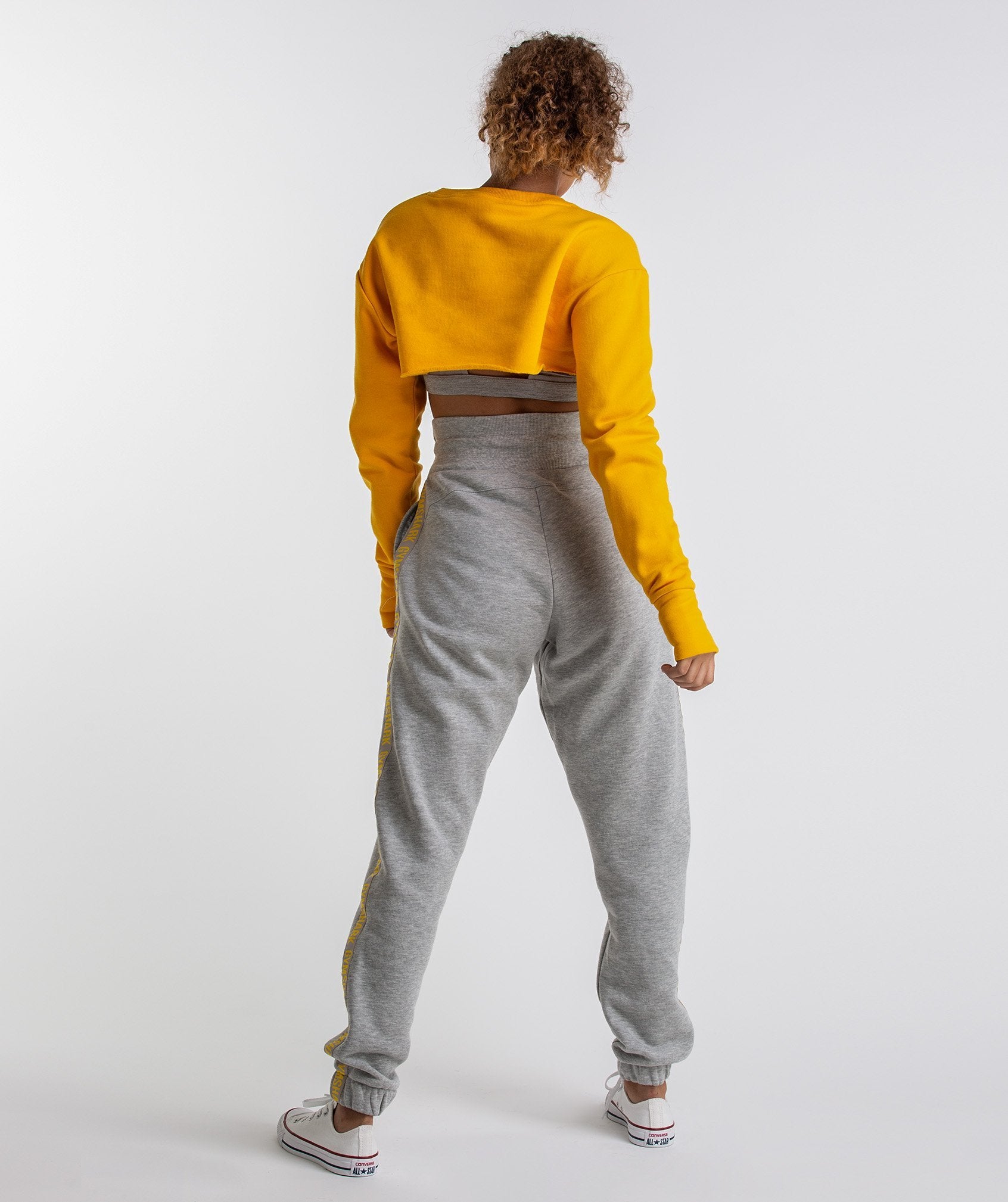 Super Cropped Sweater in Citrus Yellow - view 3