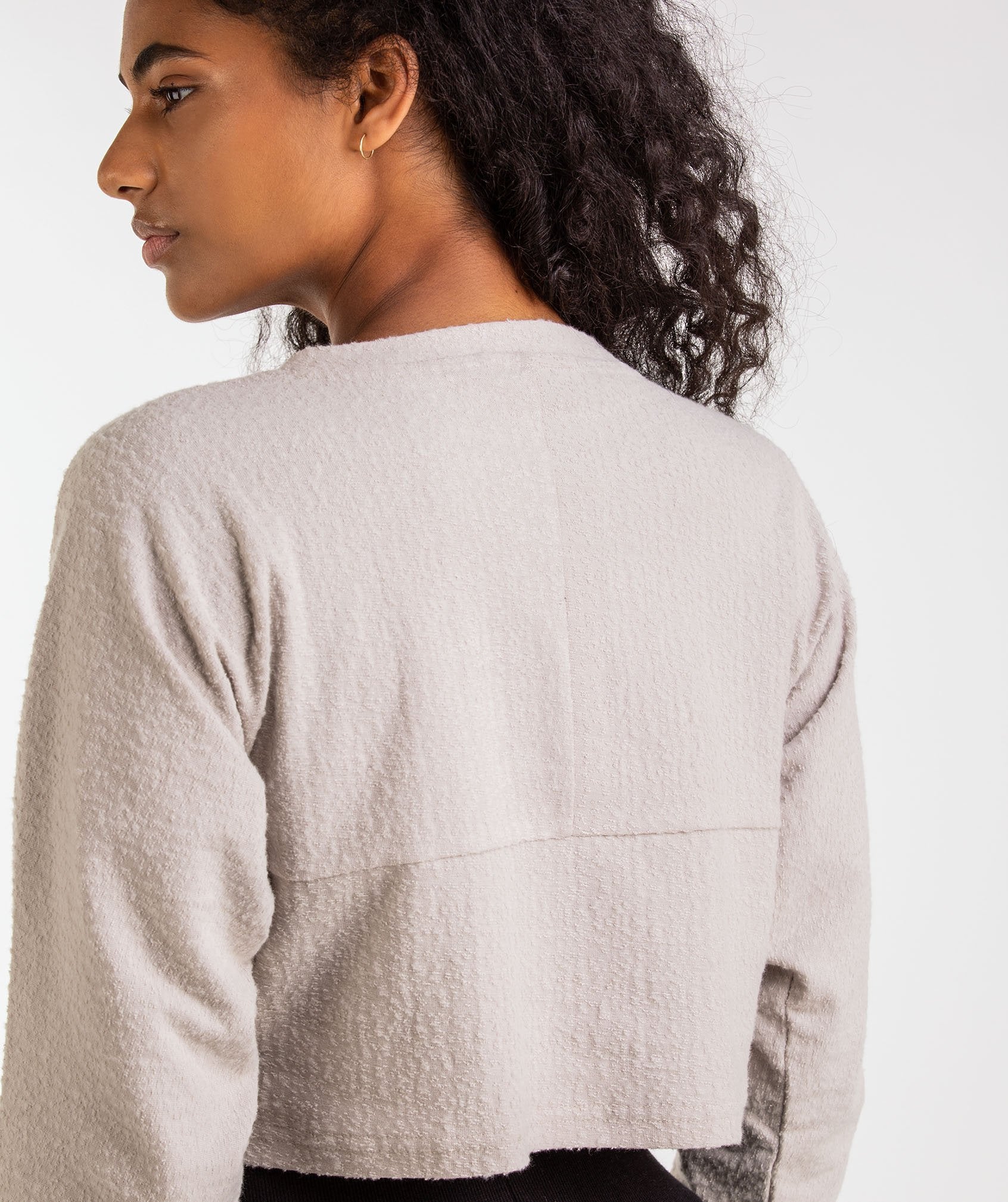 Towel Sweater in Washed Beige - view 6