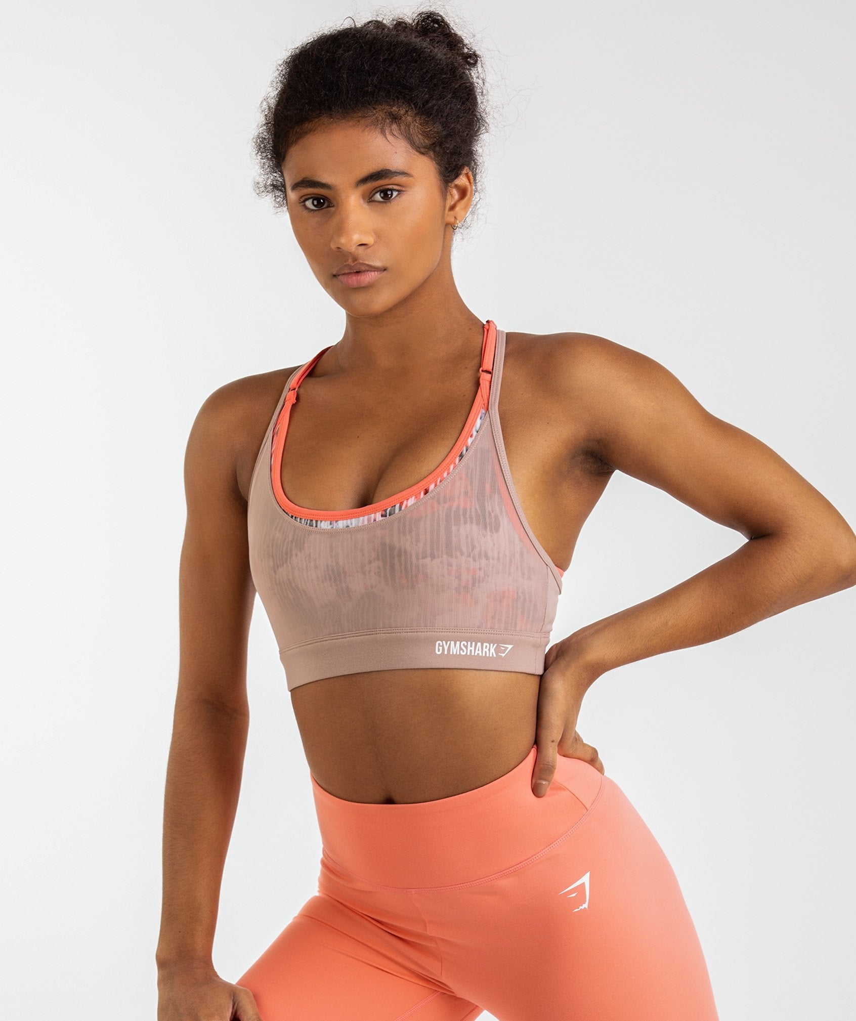 Raw Panel Sports Bra in Print - view 3