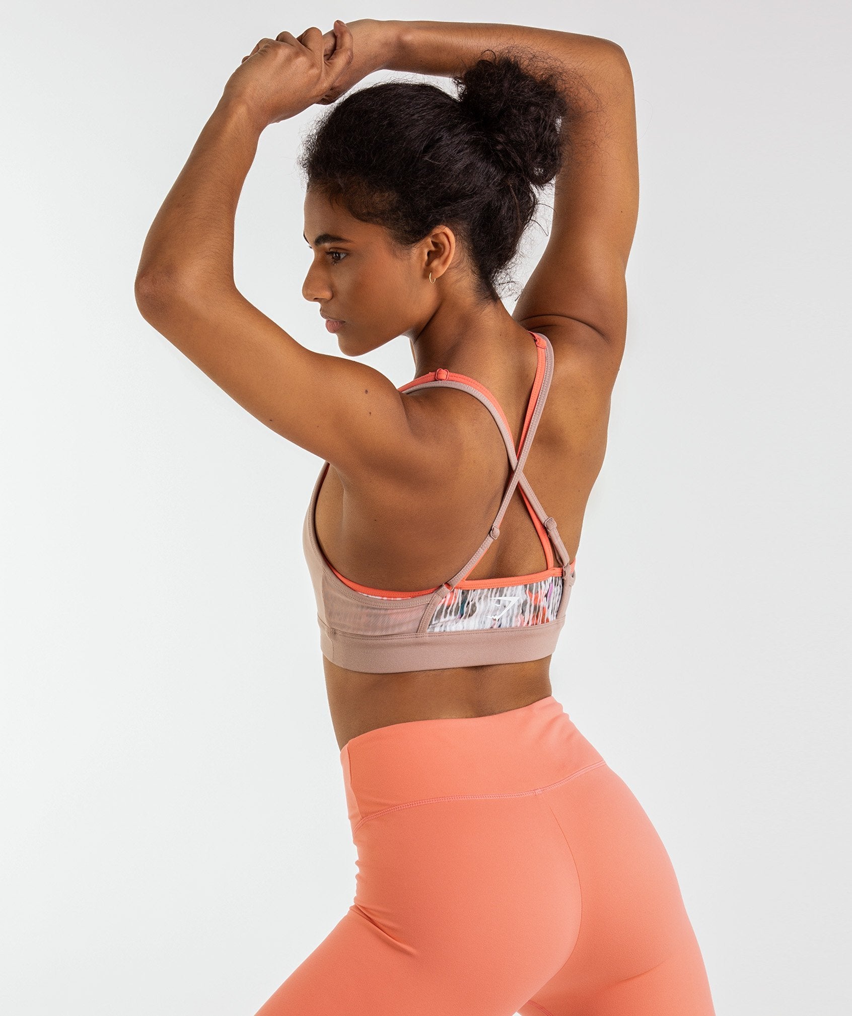 Raw Panel Sports Bra in Print - view 1