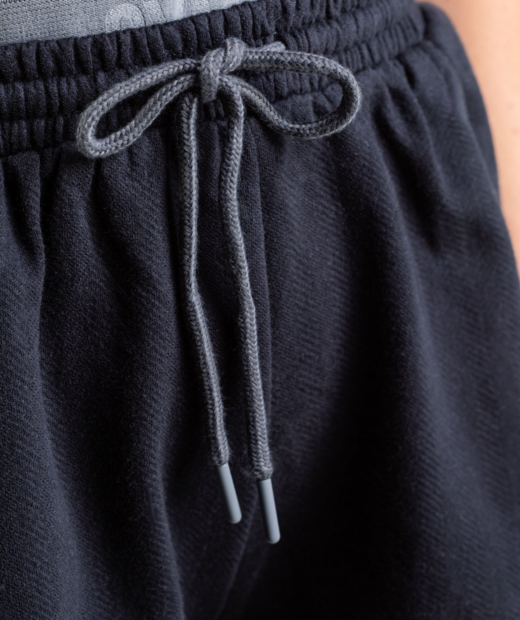 Heather Dual Band Shorts in Black - view 6
