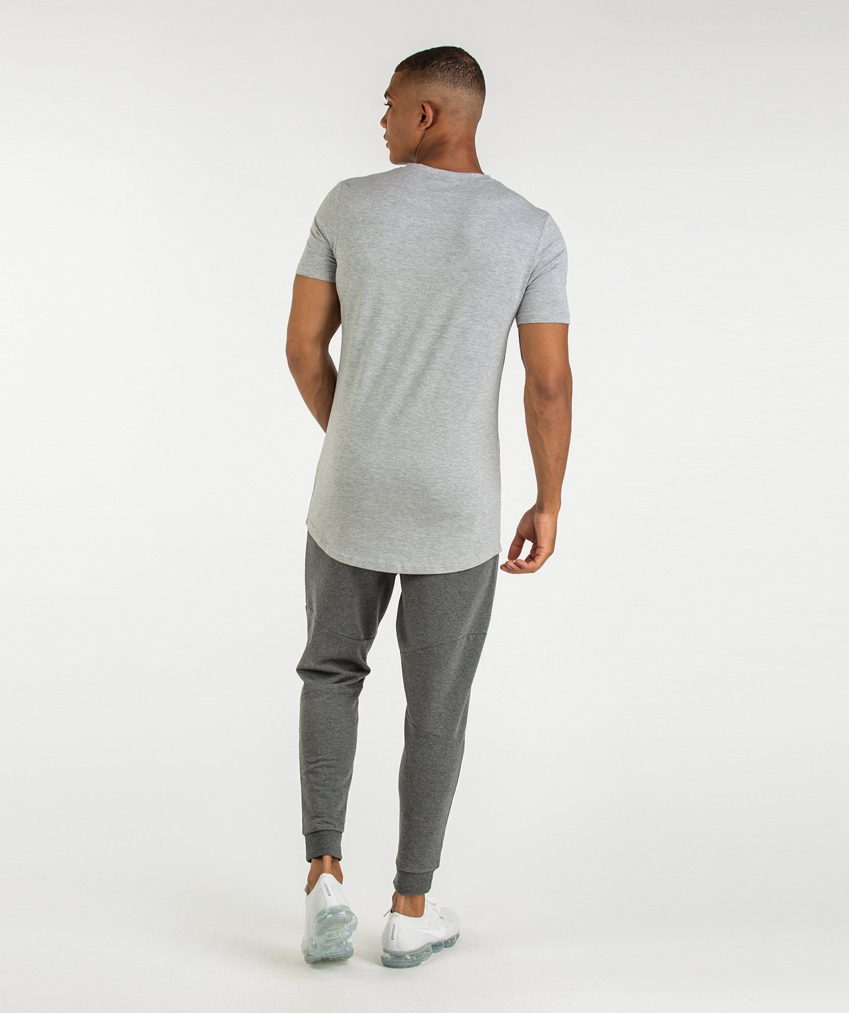 Living T-Shirt in Light Grey Marl - view 5