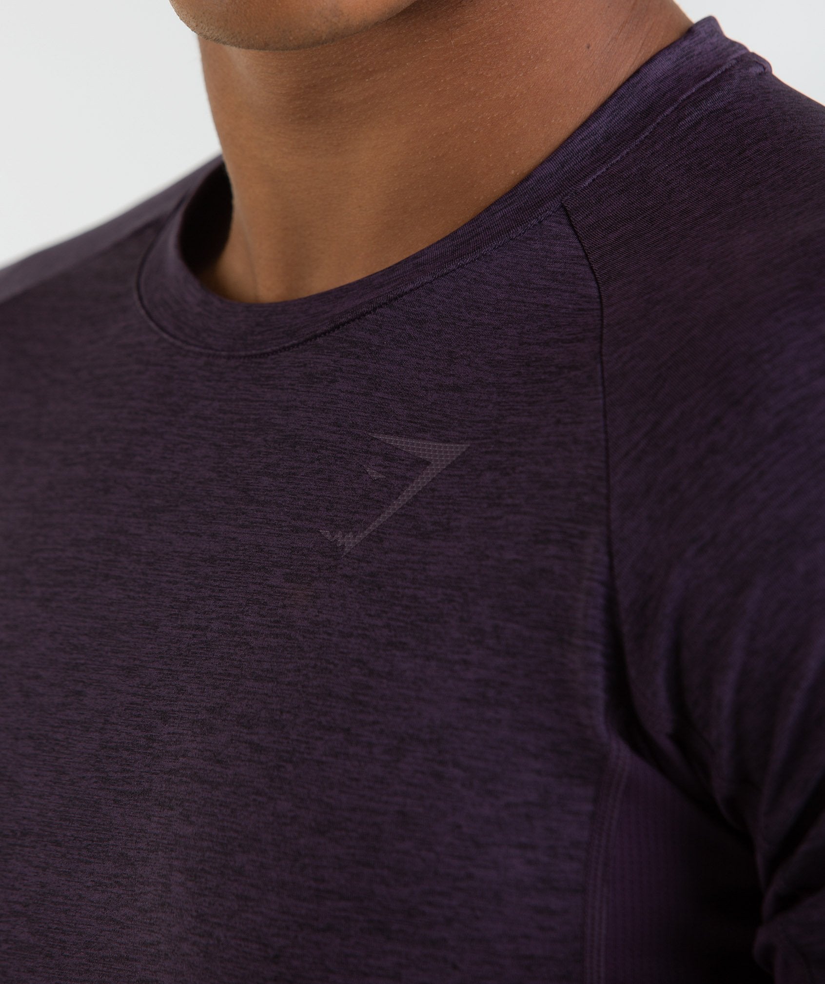 Vertex T-Shirt in Nightshade Purple Marl - view 4