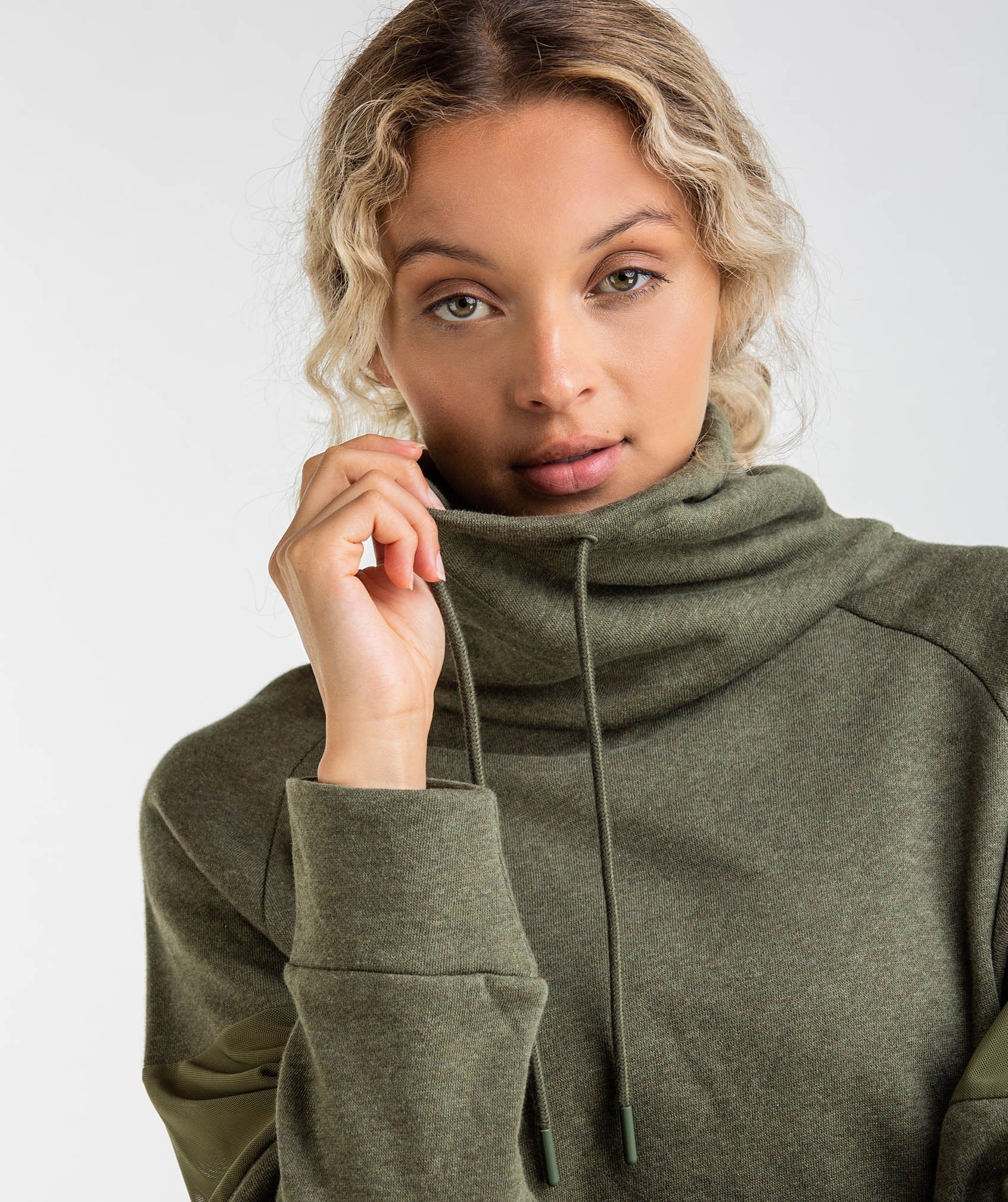 Slouch Hoodie in Khaki - view 5