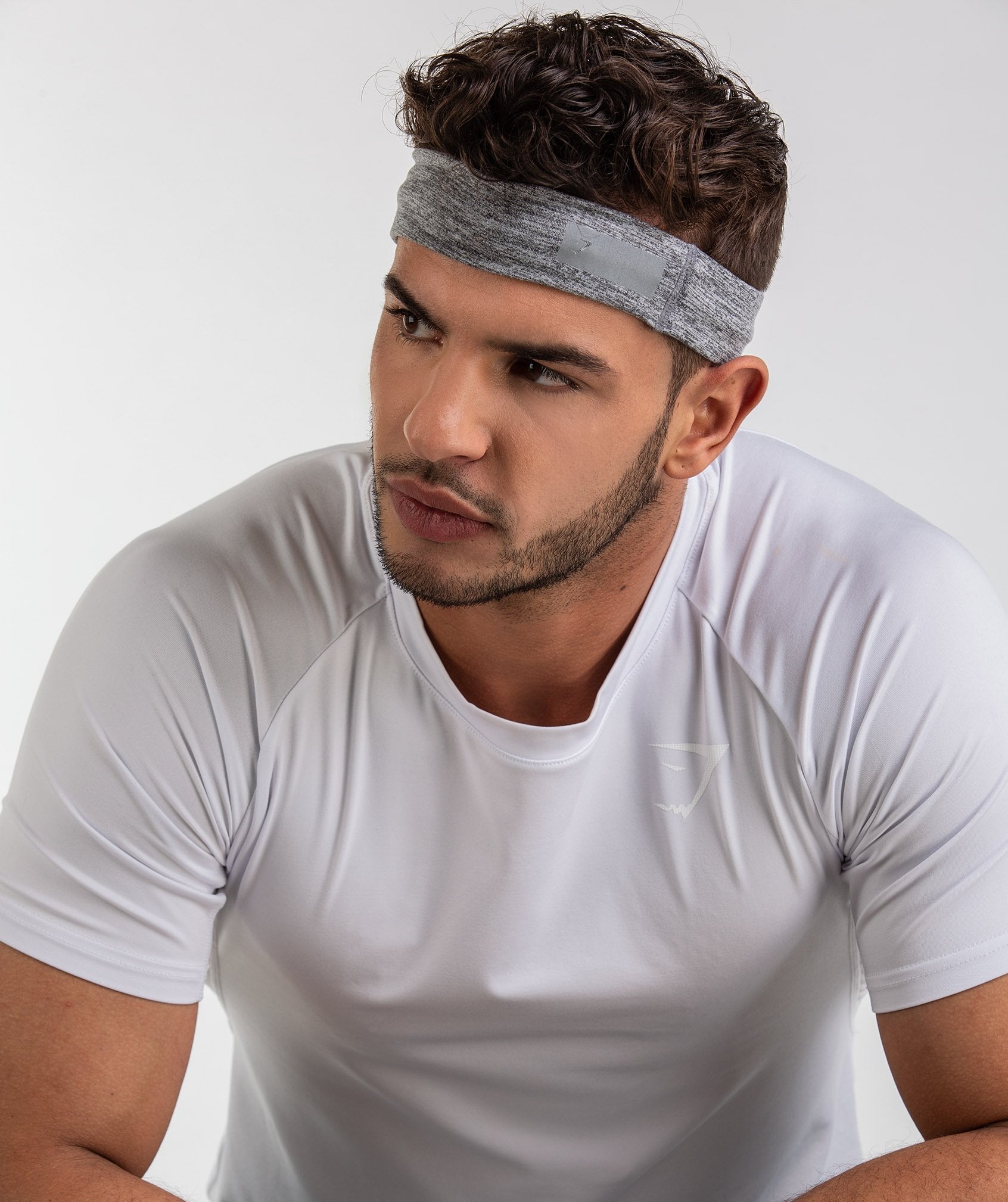 Headband in Charcoal Marl - view 4