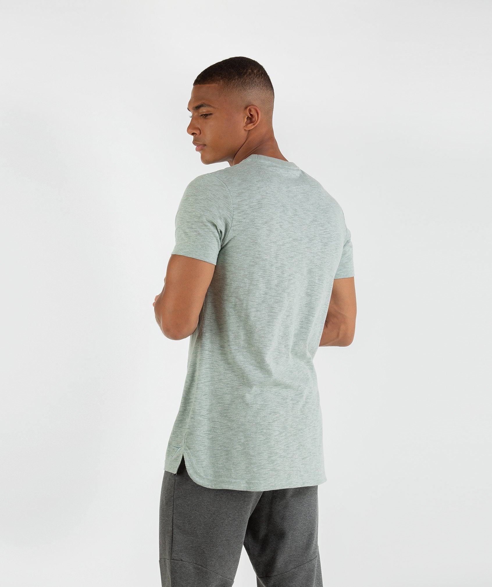 Heather T-Shirt in Autumn Green Marl - view 2