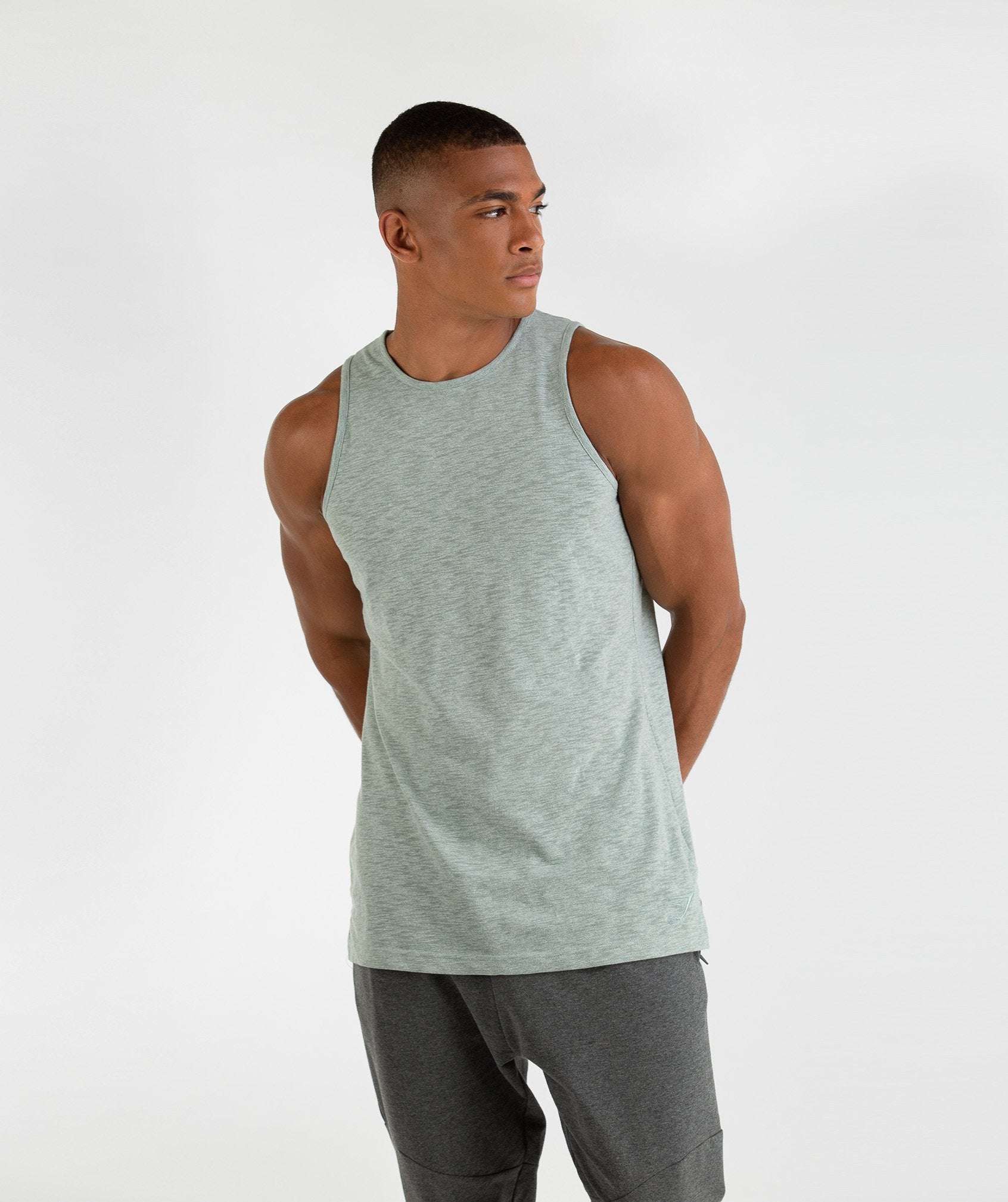 Heather Tank in Autumn Green Marl - view 2