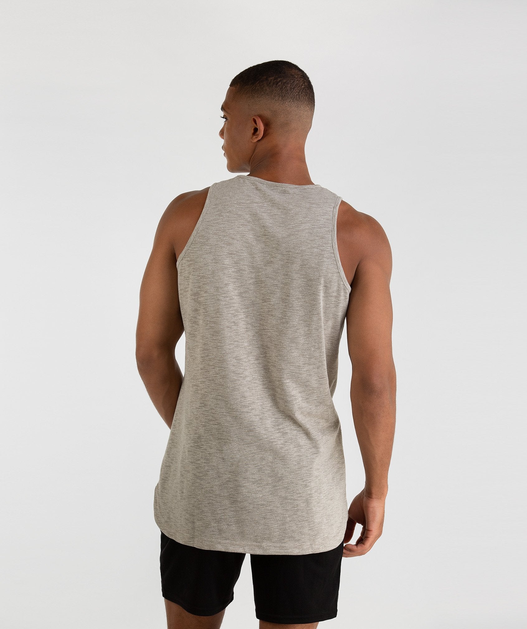 Heather Tank in Vintage Khaki Marl - view 2