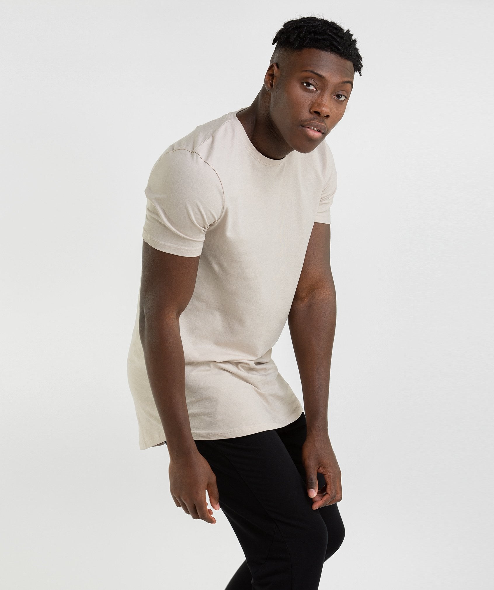 Living T-Shirt in Washed Beige - view 3