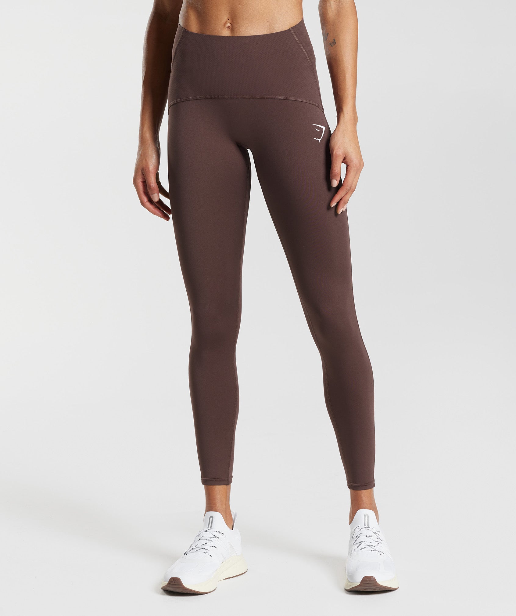 Gymshark Adapt Pattern Seamless Leggings - Woodland Brown/Soul