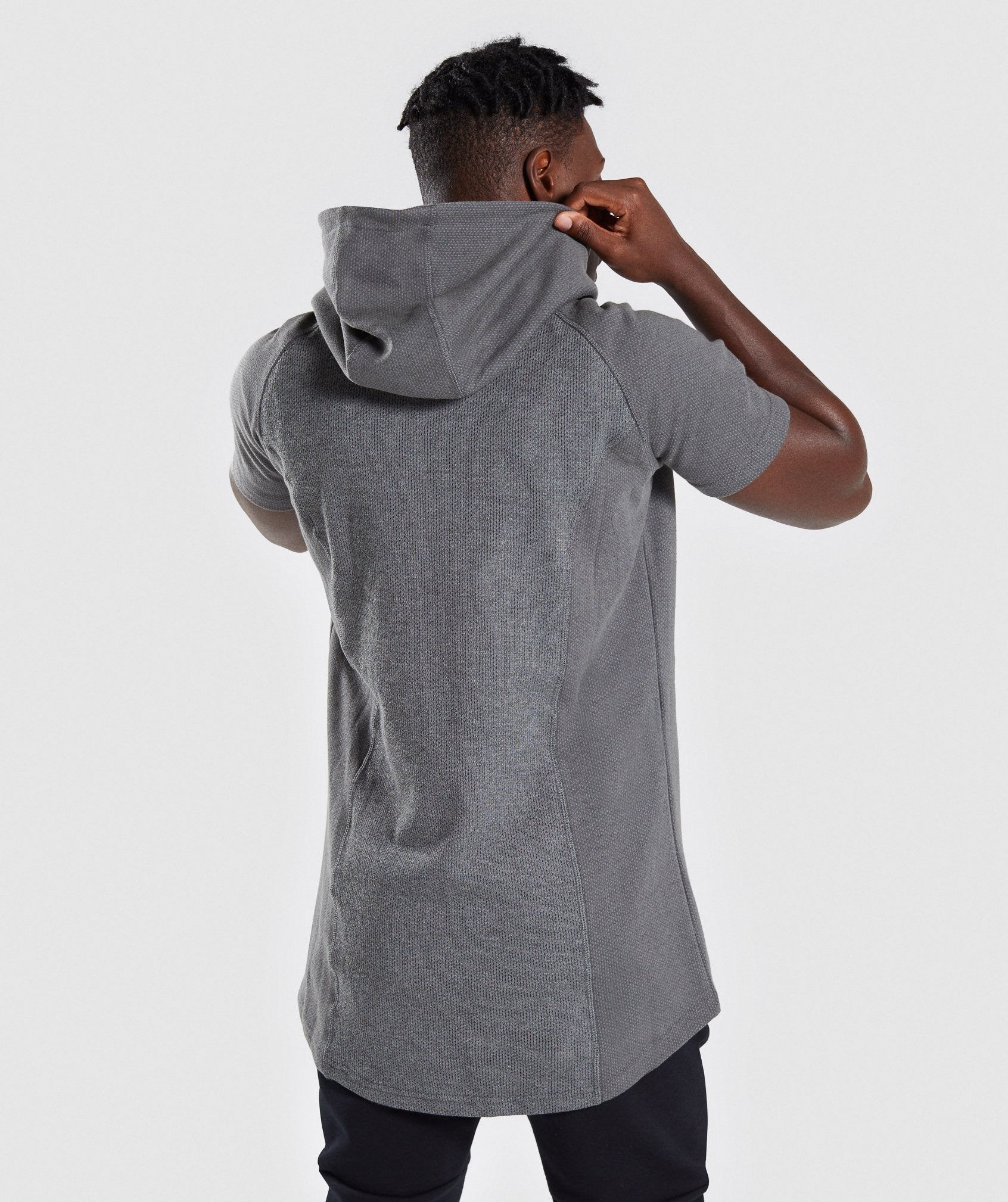 Jacquard Pullover in Charcoal Marl - view 2