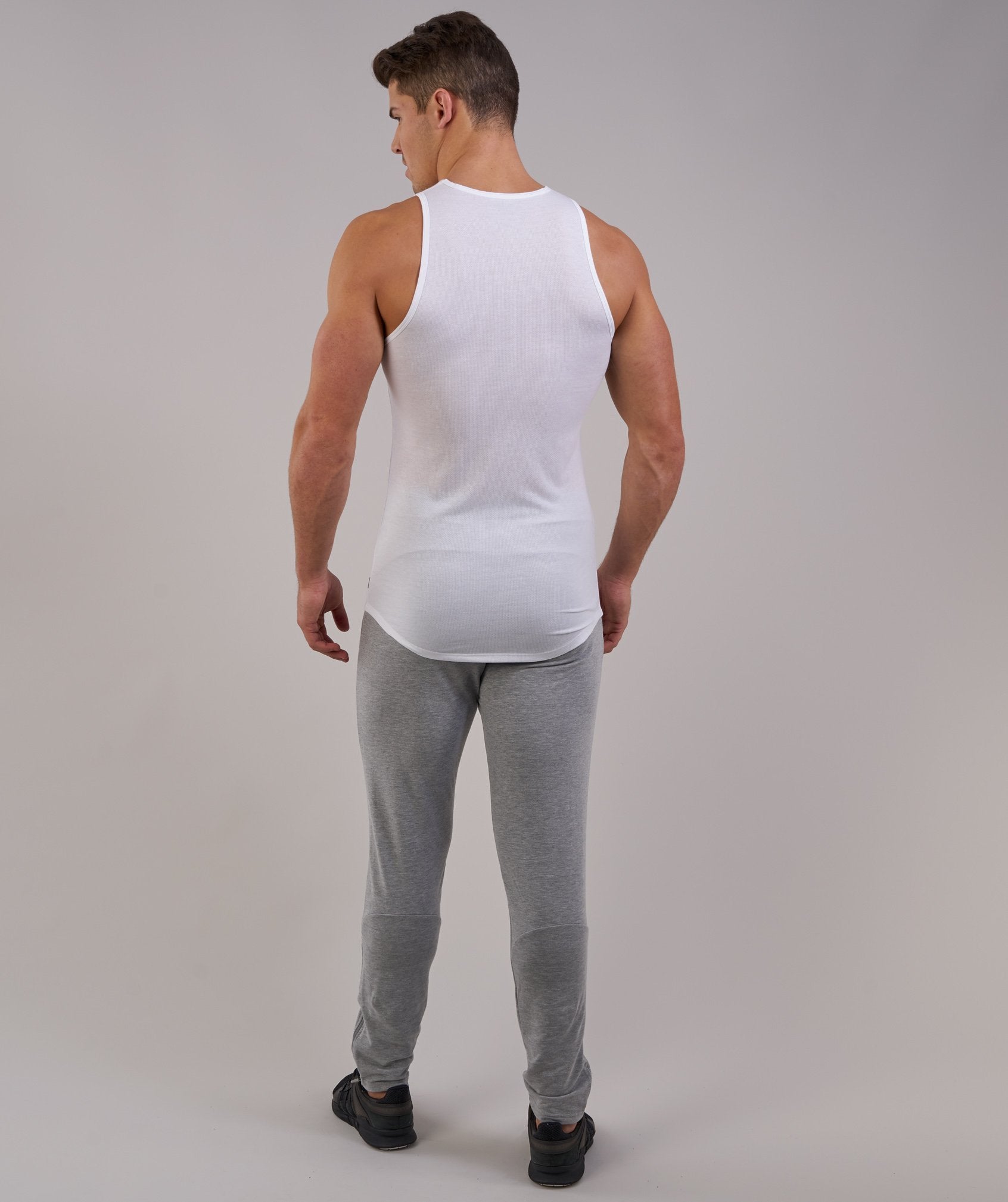 Perforated Longline Tank in White - view 2