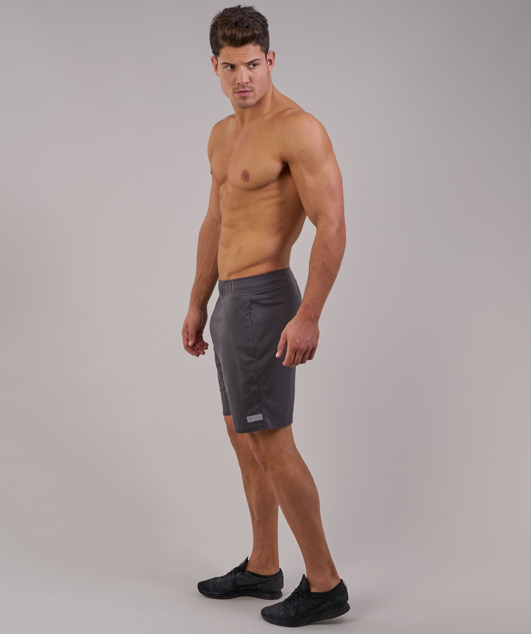 Free Flow Shorts in Charcoal - view 3