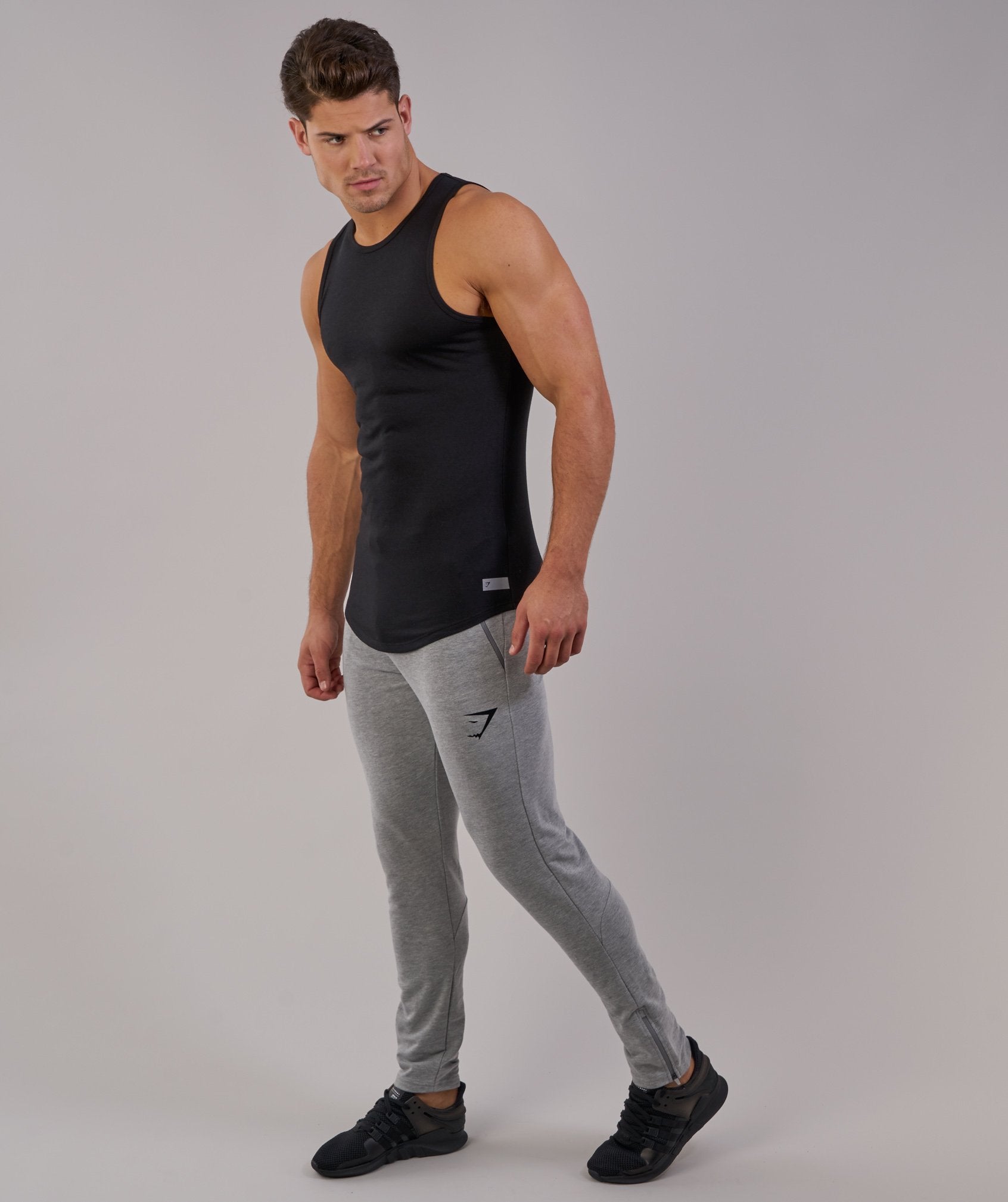 Perforated Longline Tank in Black - view 3
